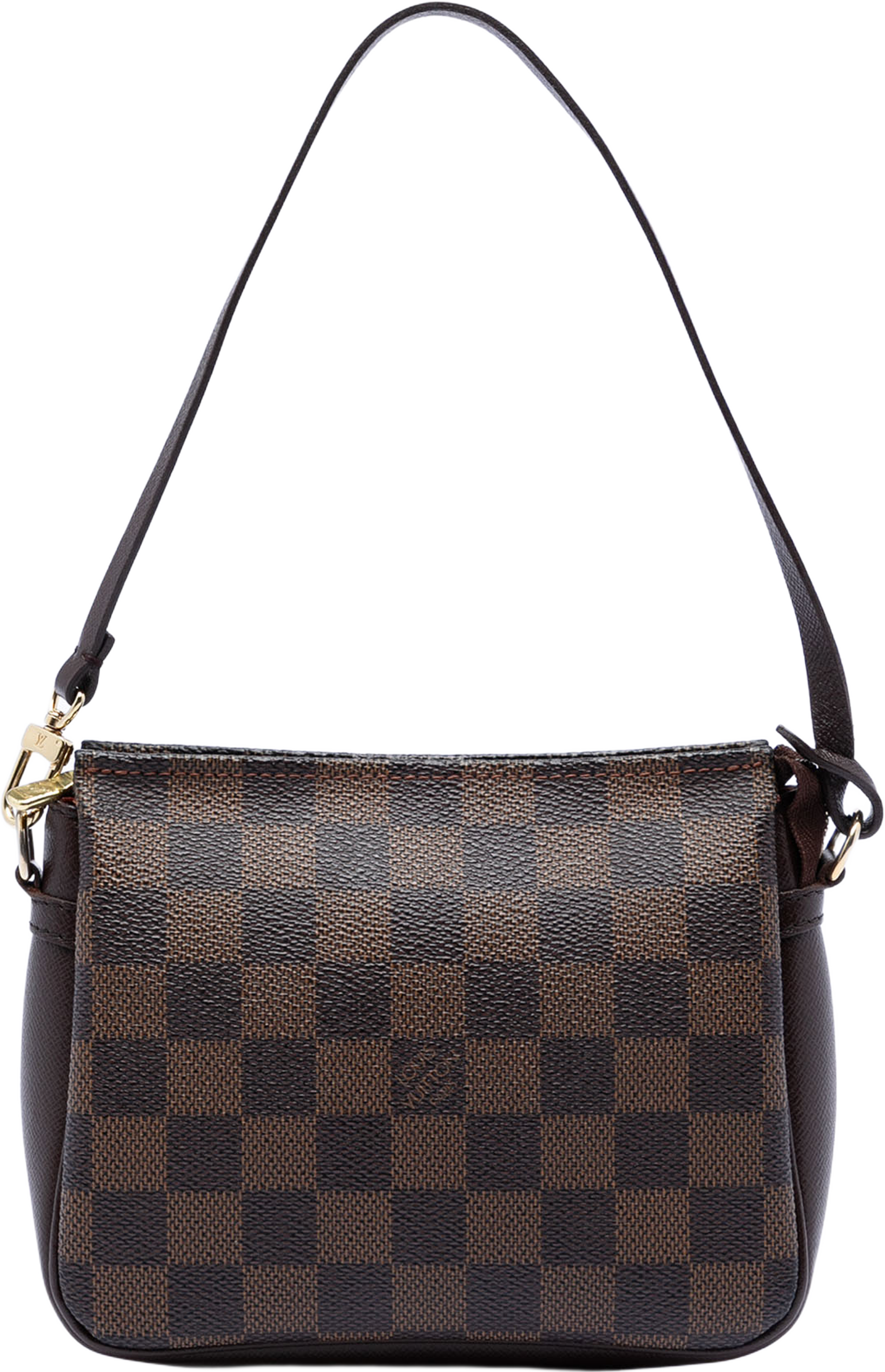 Louis Vuitton Damier Ebene Trousse Pochette, från Luxclusif, i färgen brown. Klicka för att öppna bilden i stort format