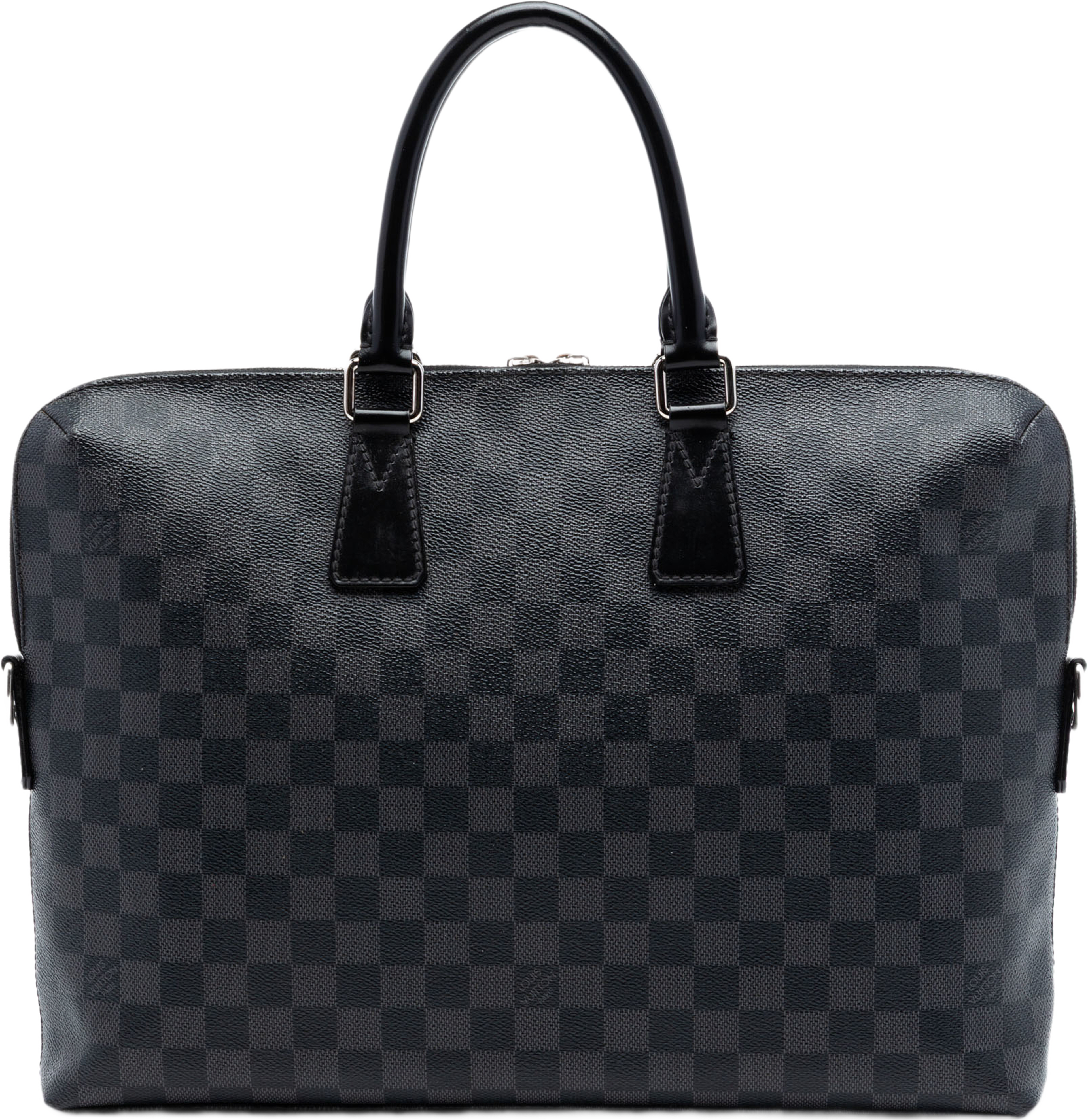 Louis Vuitton Damier Graphite Porte Documents Jour, från Luxclusif, i färgen black. Klicka för att öppna bilden i stort format