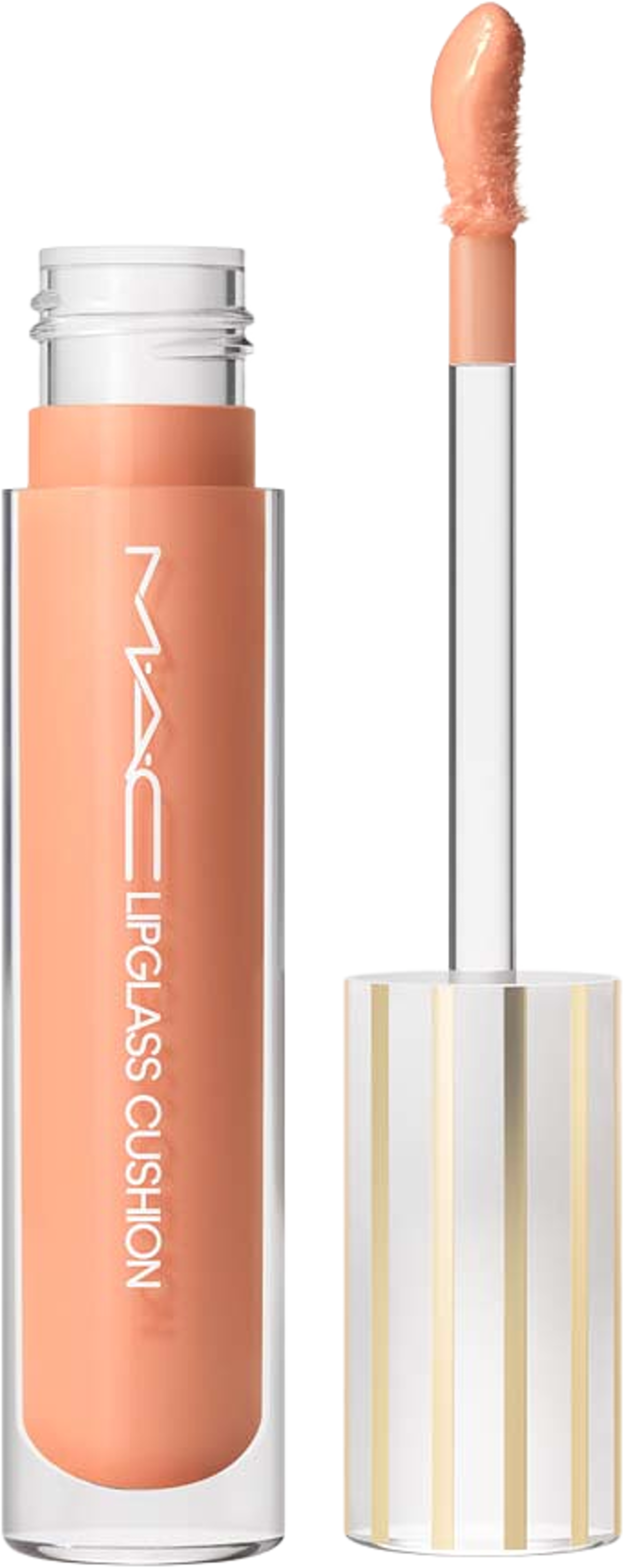Lipglass Cushion High-Pigment Lip Oil, från MAC Cosmetics, i färgen Boy bait. Klicka för att öppna bilden i stort format