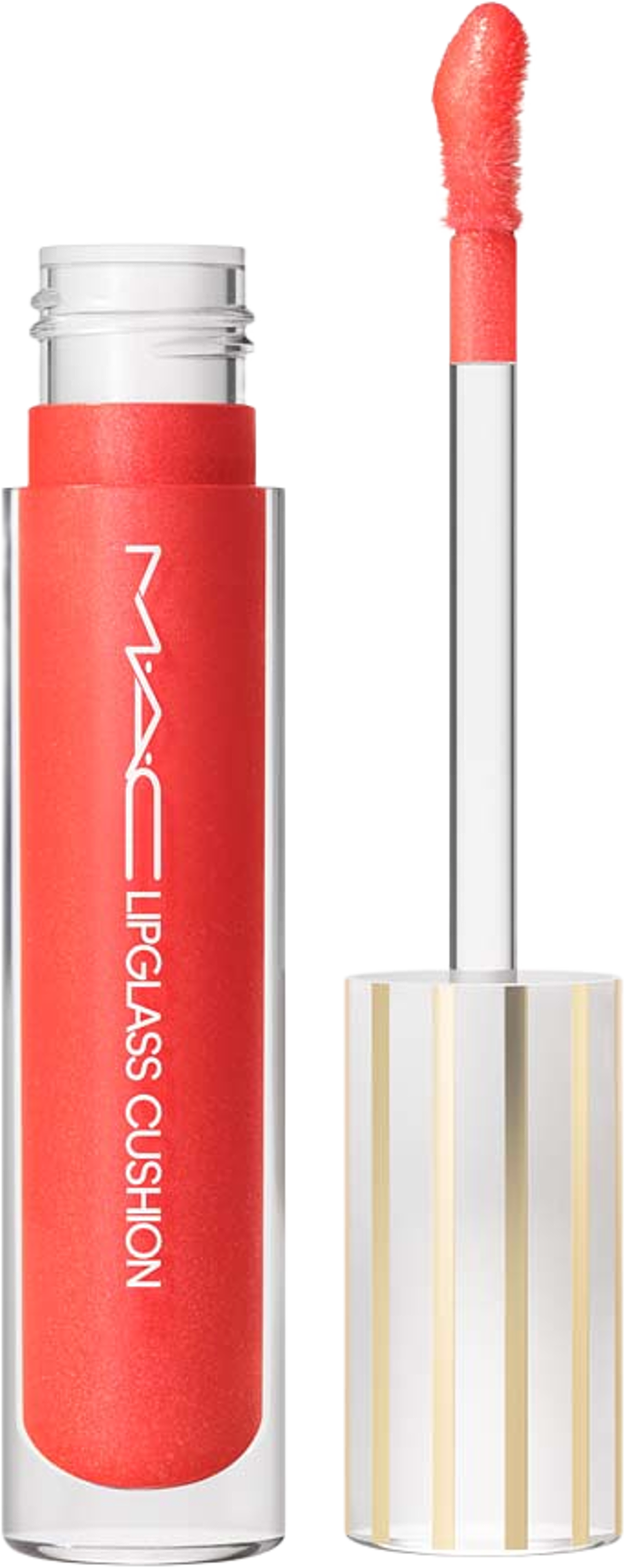 Lipglass Cushion High-Pigment Lip Oil, från MAC Cosmetics, i färgen Slippery. Klicka för att öppna bilden i stort format