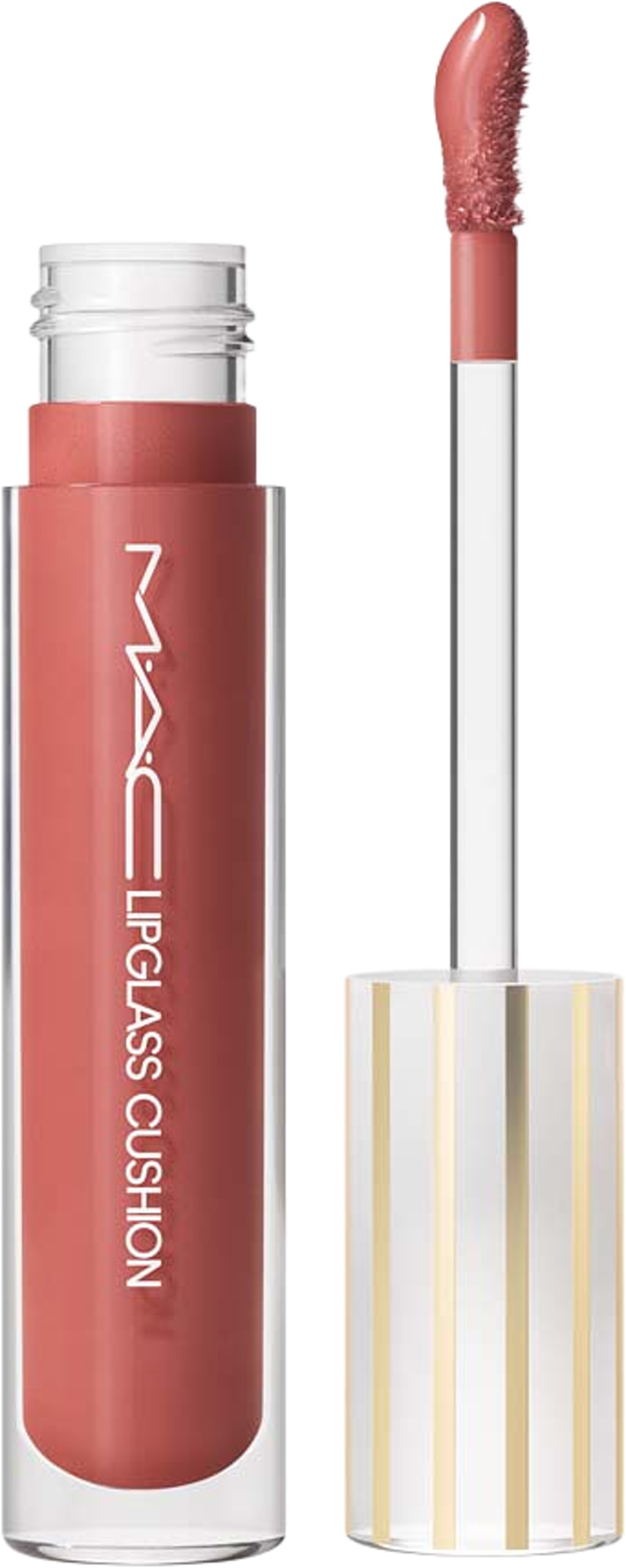 Lipglass Cushion High-Pigment Lip Oil, från MAC Cosmetics, i färgen Mauvement. Klicka för att öppna bilden i stort format