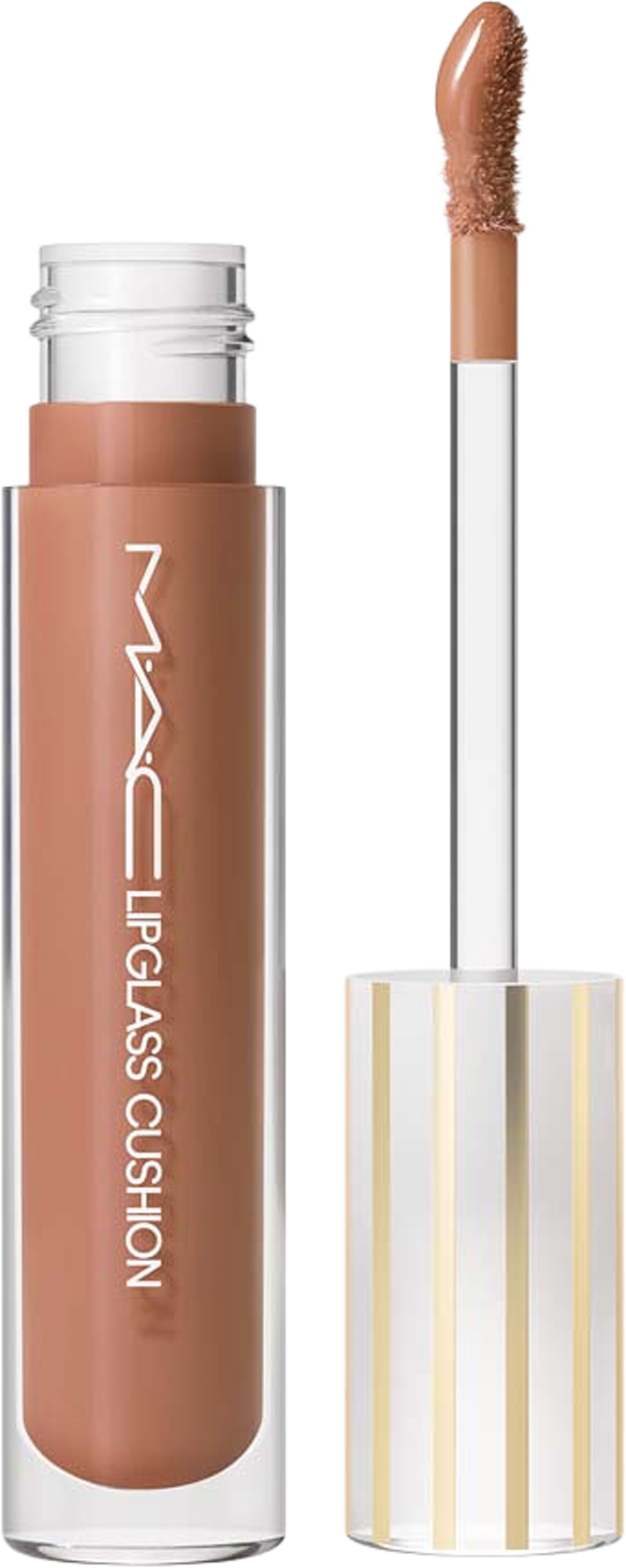 Lipglass Cushion High-Pigment Lip Oil, från MAC Cosmetics, i färgen Malt. Klicka för att öppna bilden i stort format