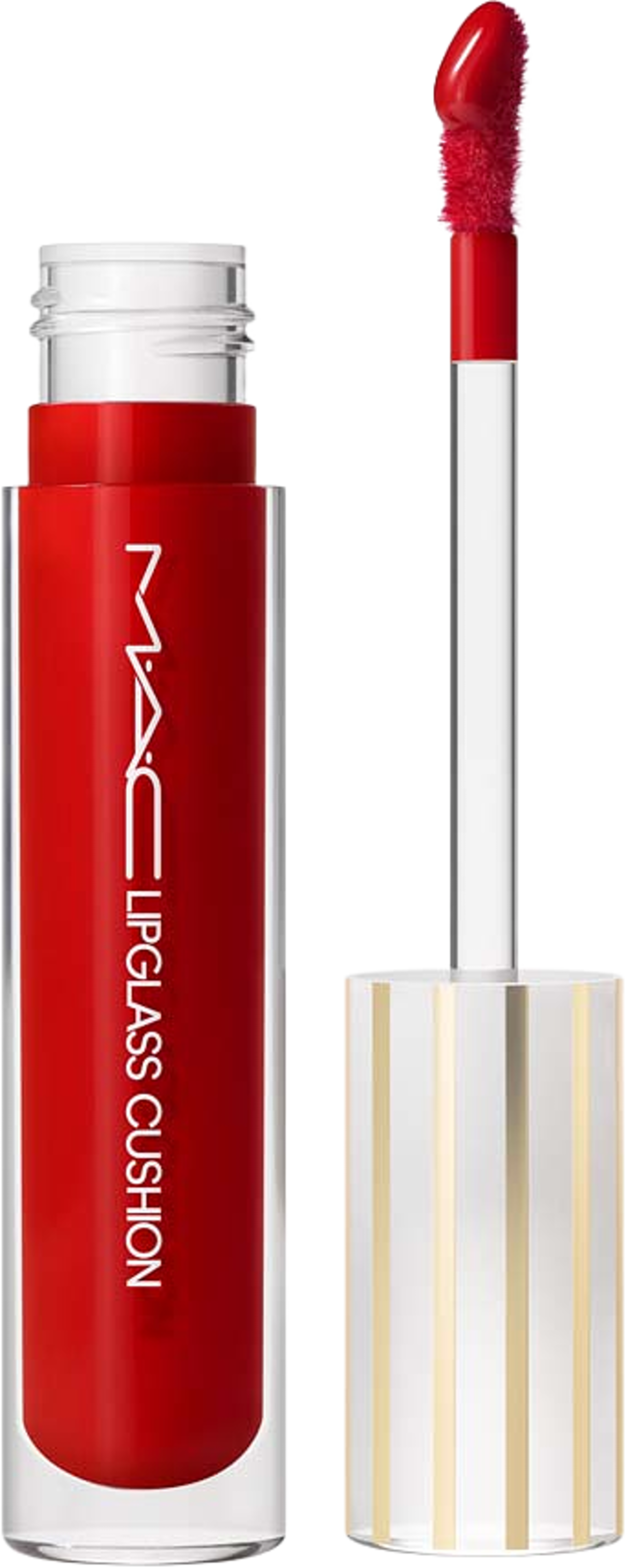 Lipglass Cushion High-Pigment Lip Oil, från MAC Cosmetics, i färgen Tantrum. Klicka för att öppna bilden i stort format