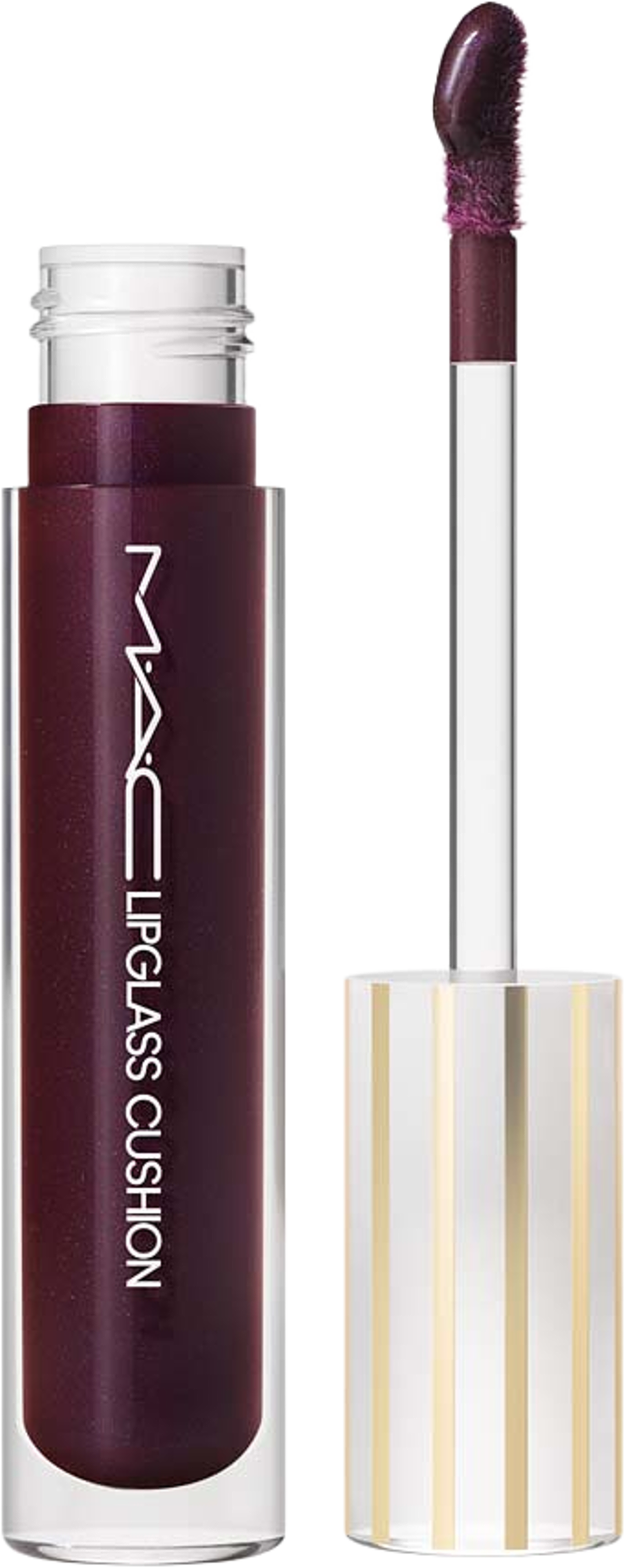 Lipglass Cushion High-Pigment Lip Oil, från MAC Cosmetics, i färgen Grapesicle. Klicka för att öppna bilden i stort format
