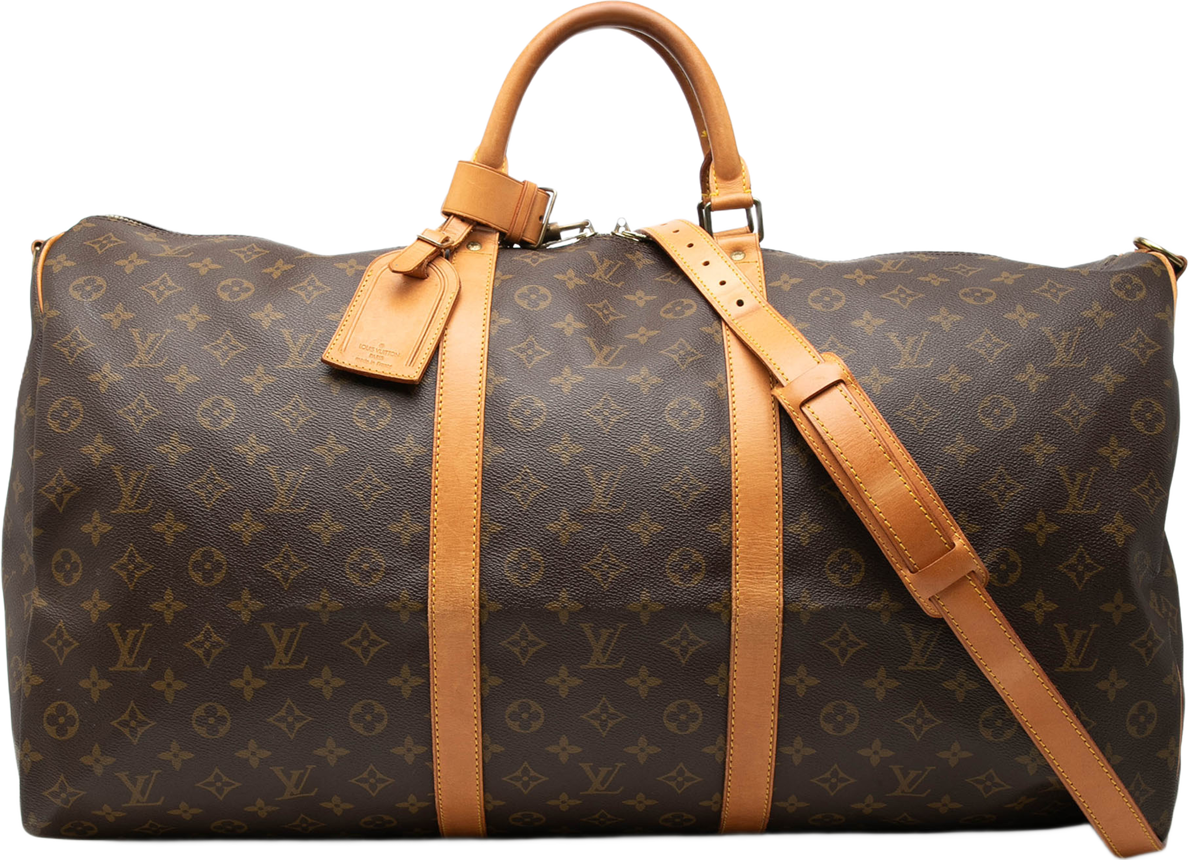 Louis Vuitton Monogram Keepall Bandouliere 60, från Luxclusif, i färgen brown. Klicka för att öppna bilden i stort format