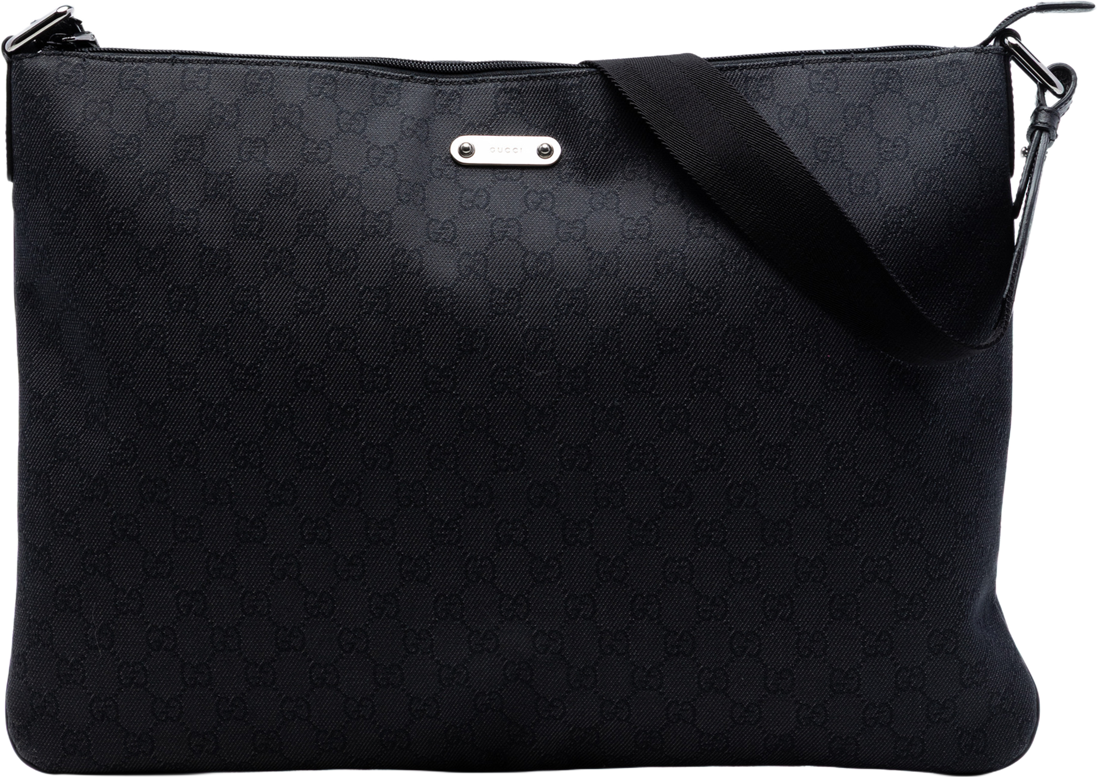 Gucci Gg Denim Crossbody, från Luxclusif, i färgen black. Klicka för att öppna bilden i stort format