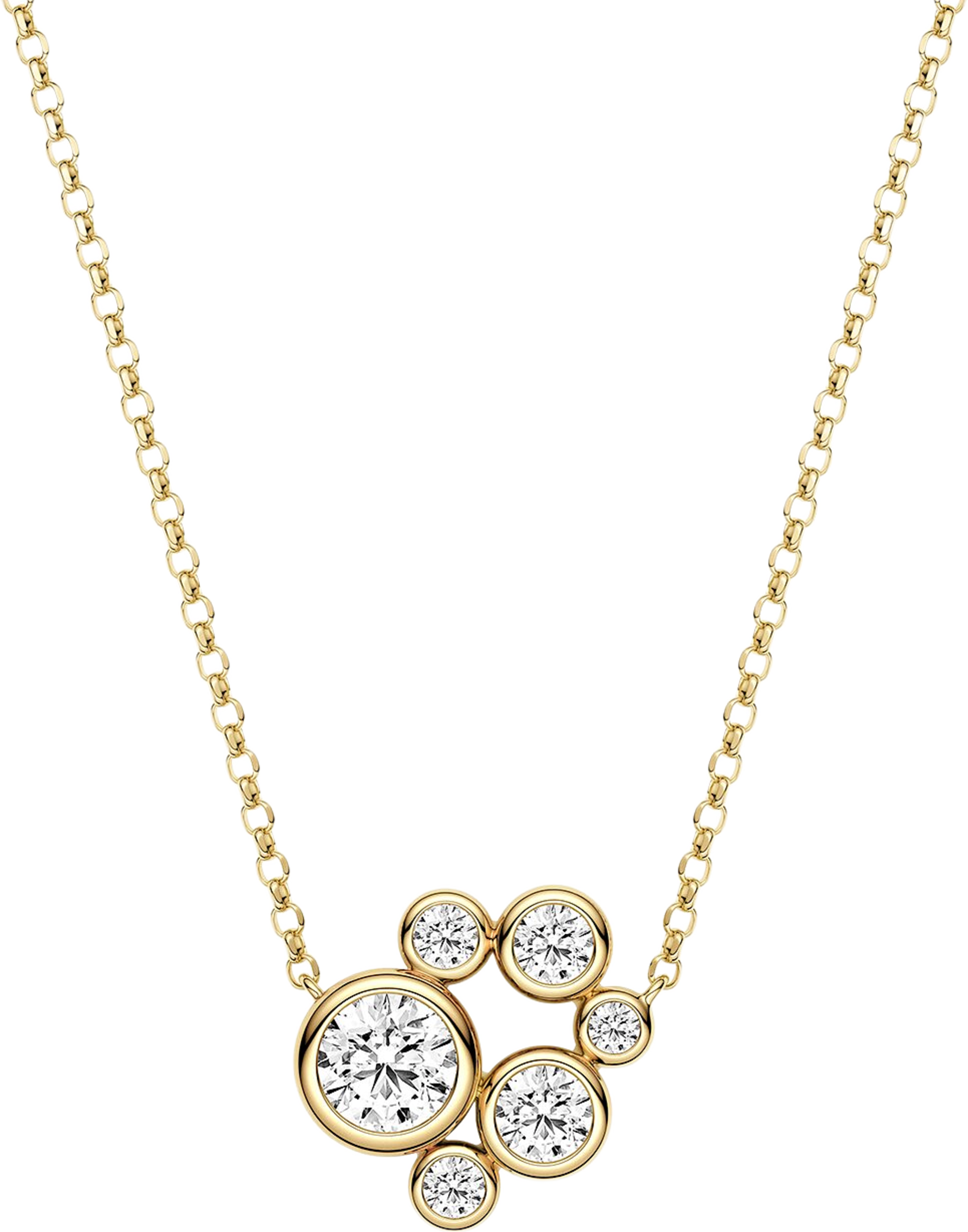 Sardinien Sei Necklace, från Sif Jakobs Jewellery, i färgen gold. Klicka för att öppna bilden i stort format