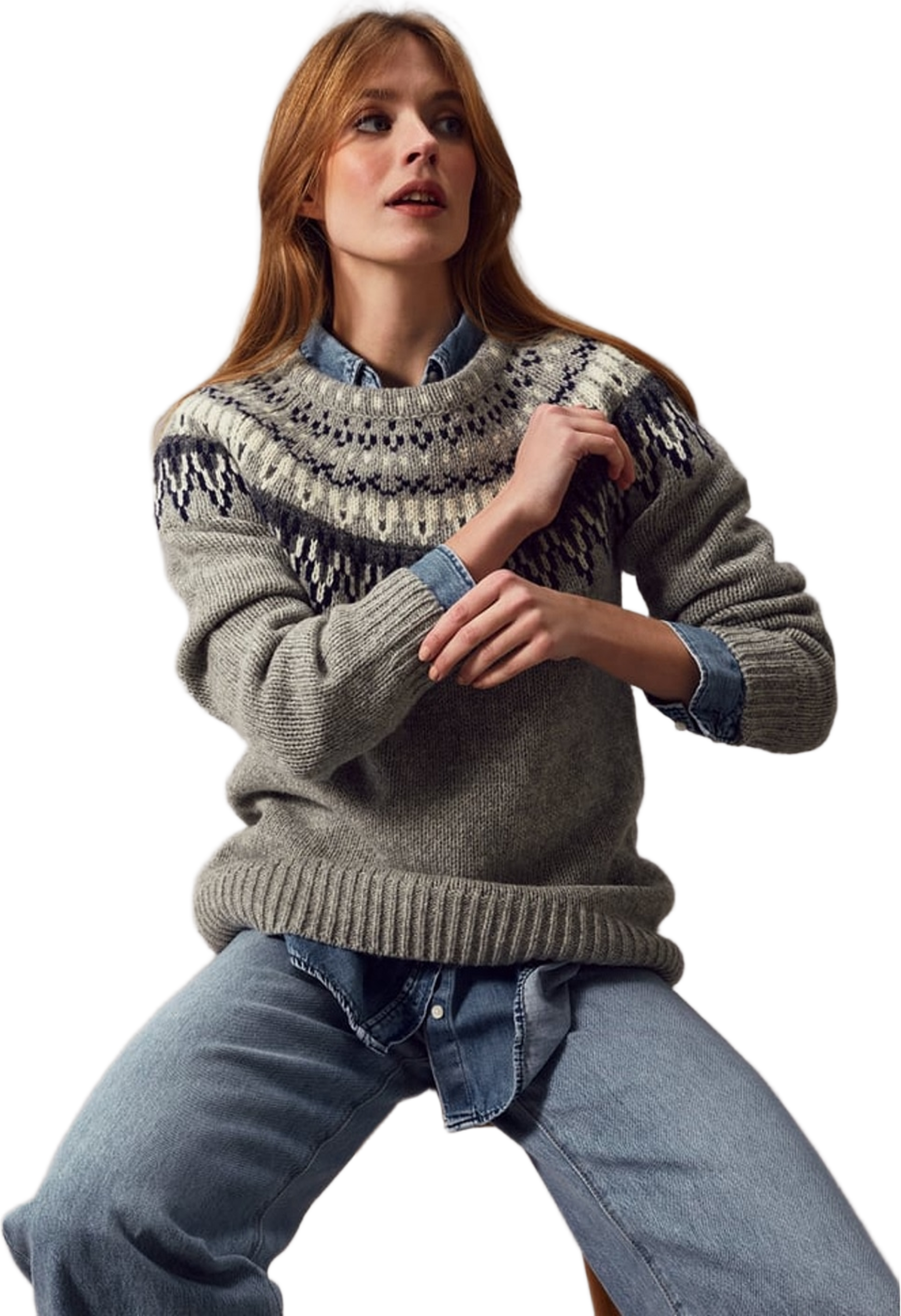 Veda Jumper, från Jumperfabriken, i färgen grey. Klicka för att öppna bilden i stort format