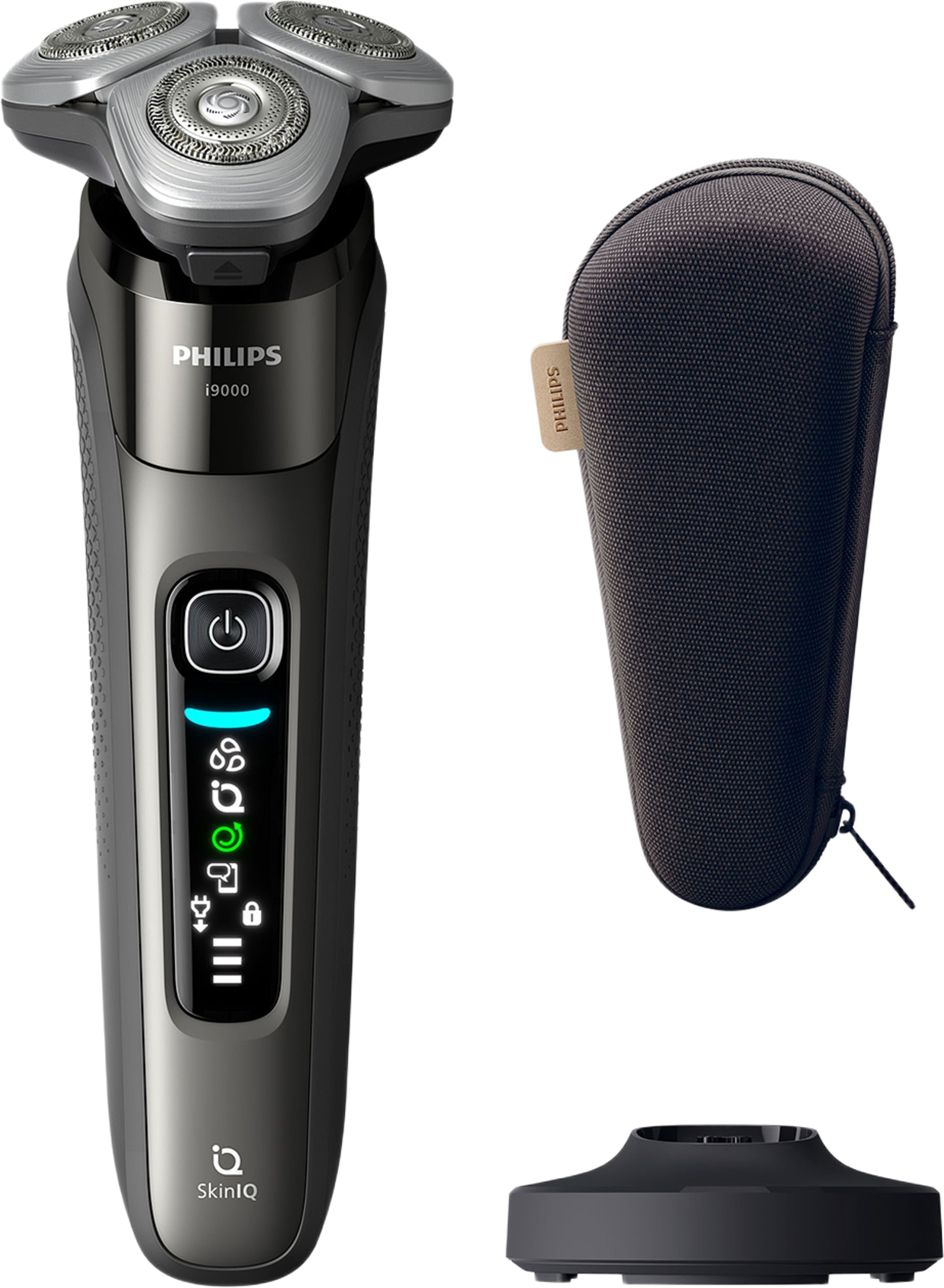 Rakapparat I9000 Wet & Dry Skiniq X9002/10, från Philips, i färgen dark slate. Klicka för att öppna bilden i stort format