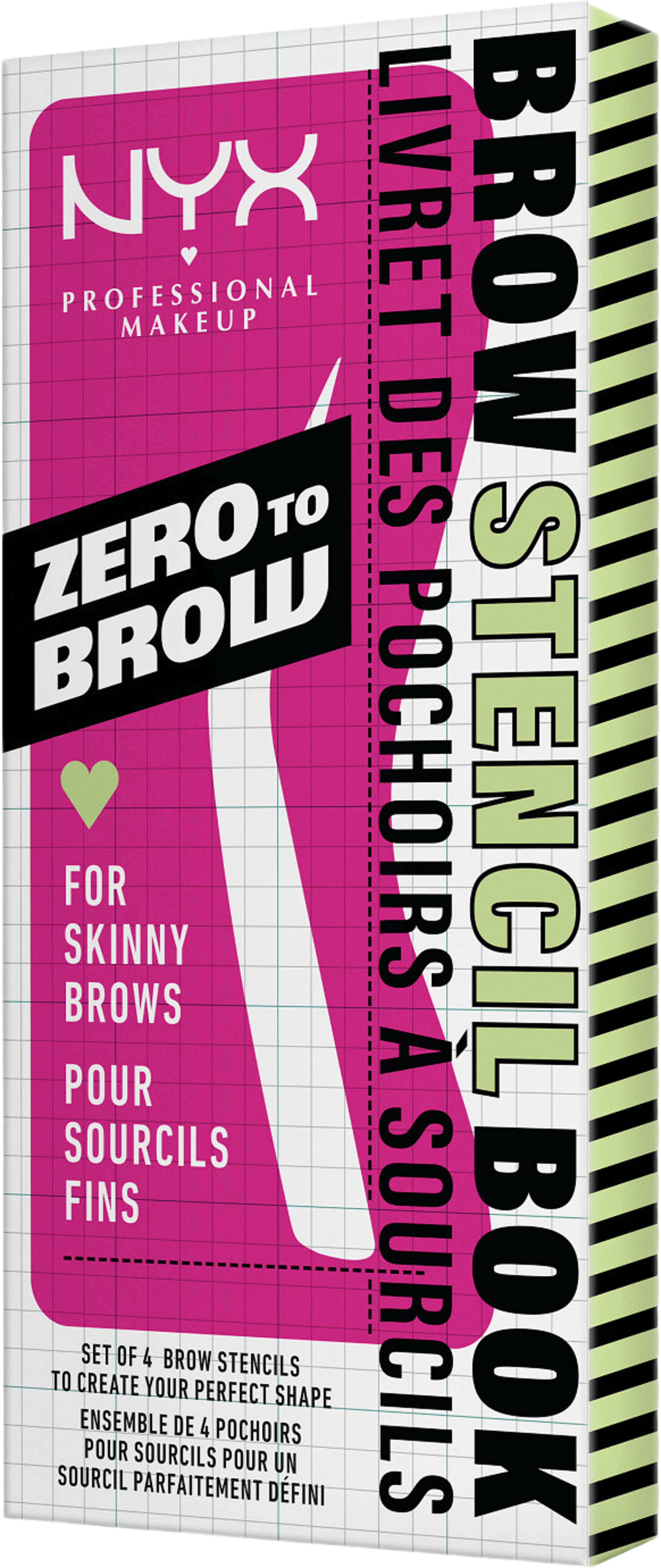 Zero To Brow Stencil
