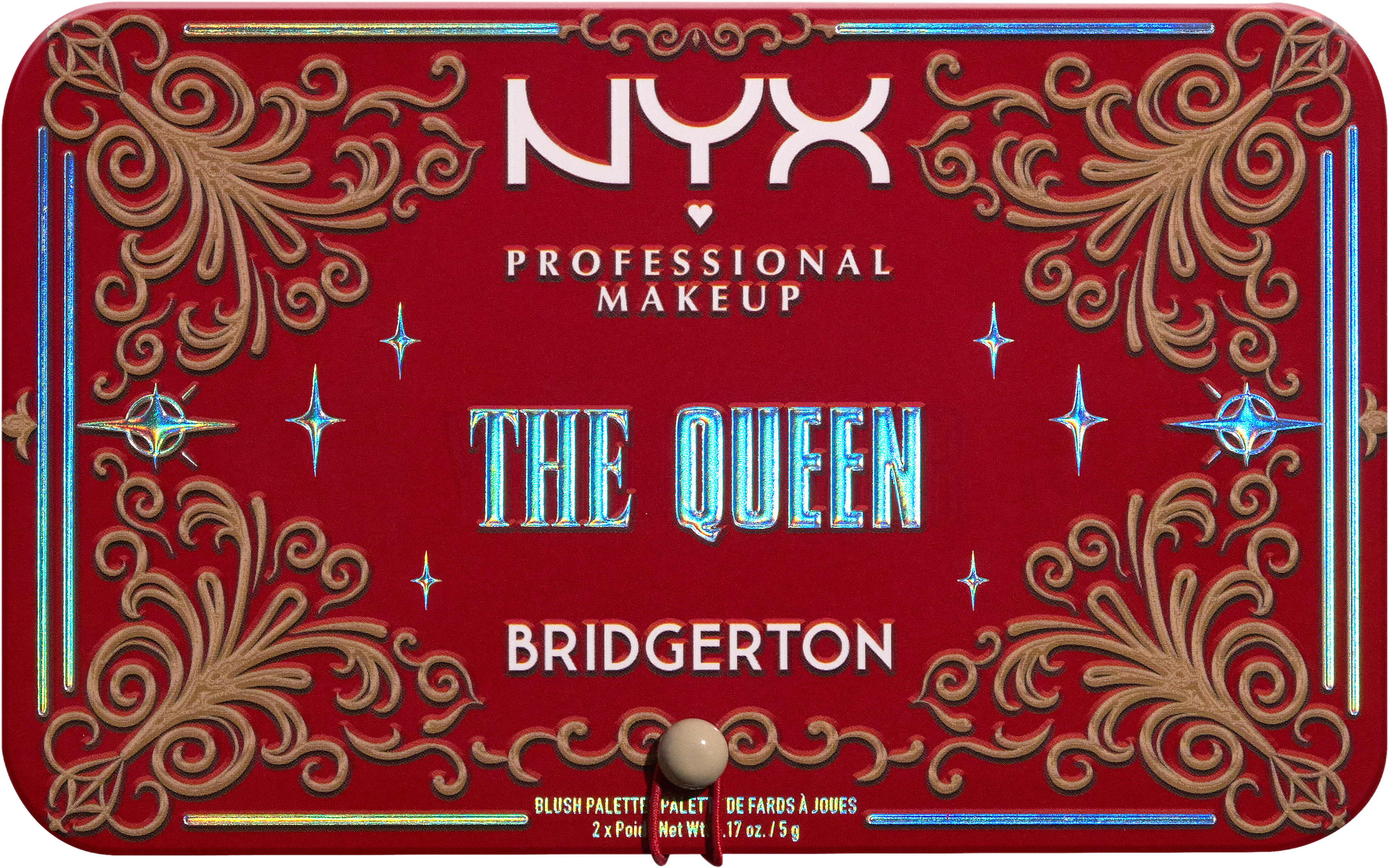 Bridgerton Royal Blushpalett 3 The Queen, från NYX Professional Makeup. Klicka för att öppna bilden i stort format