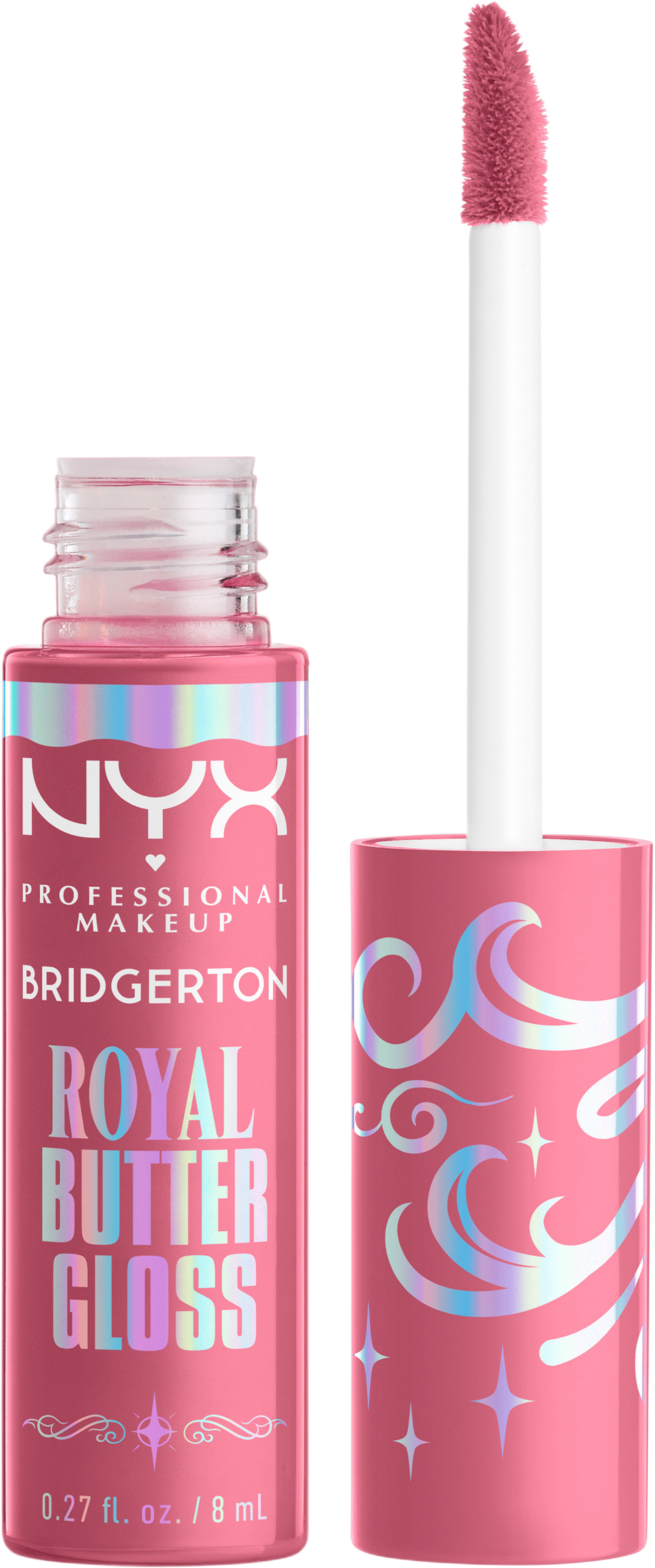 Bridgerton Royal Butter Gloss, från NYX Professional Makeup, i färgen 01. Klicka för att öppna bilden i stort format