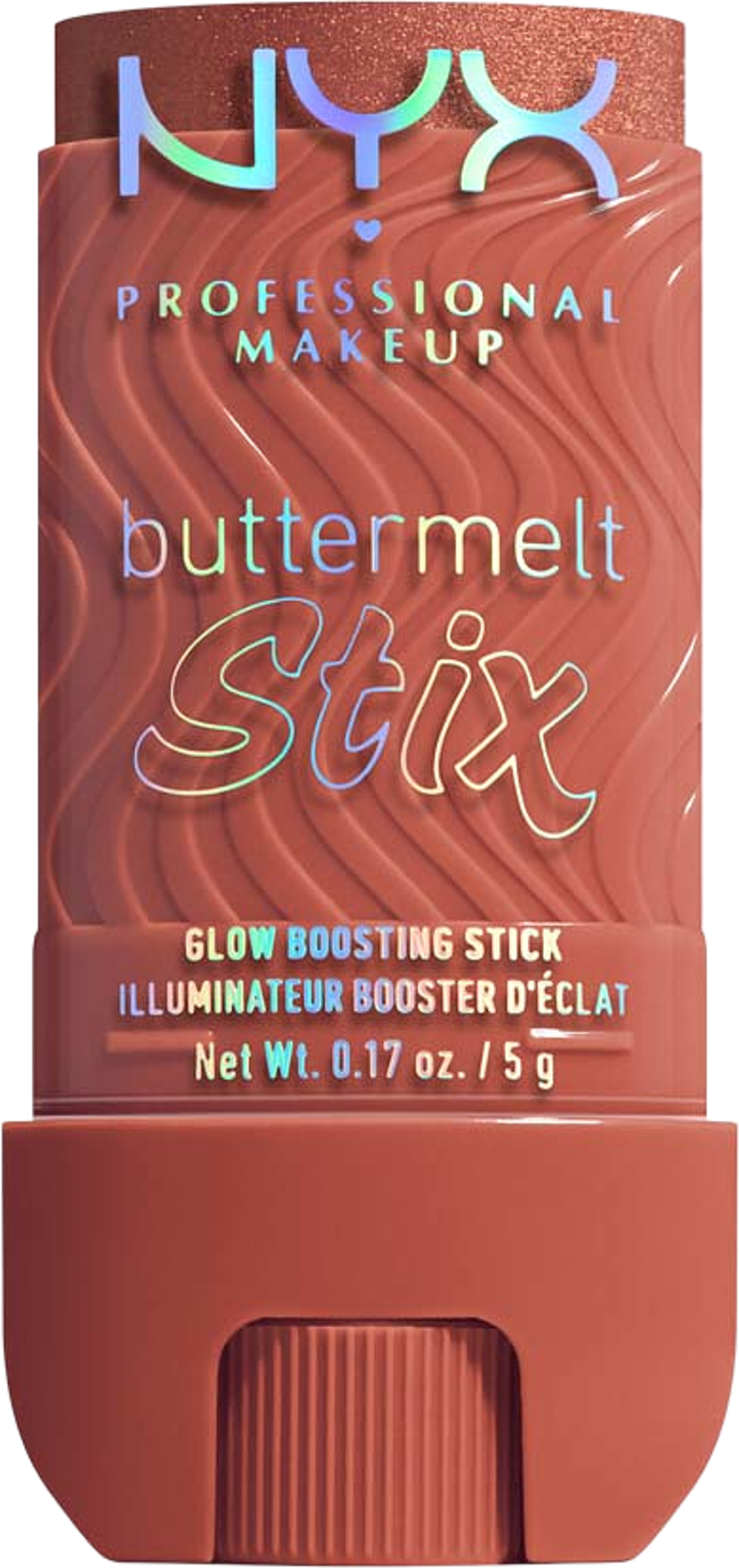 Buttermelt Glow Boosting Highlighter Stix, från NYX Professional Makeup, i färgen Left On Melt. Klicka för att öppna bilden i stort format