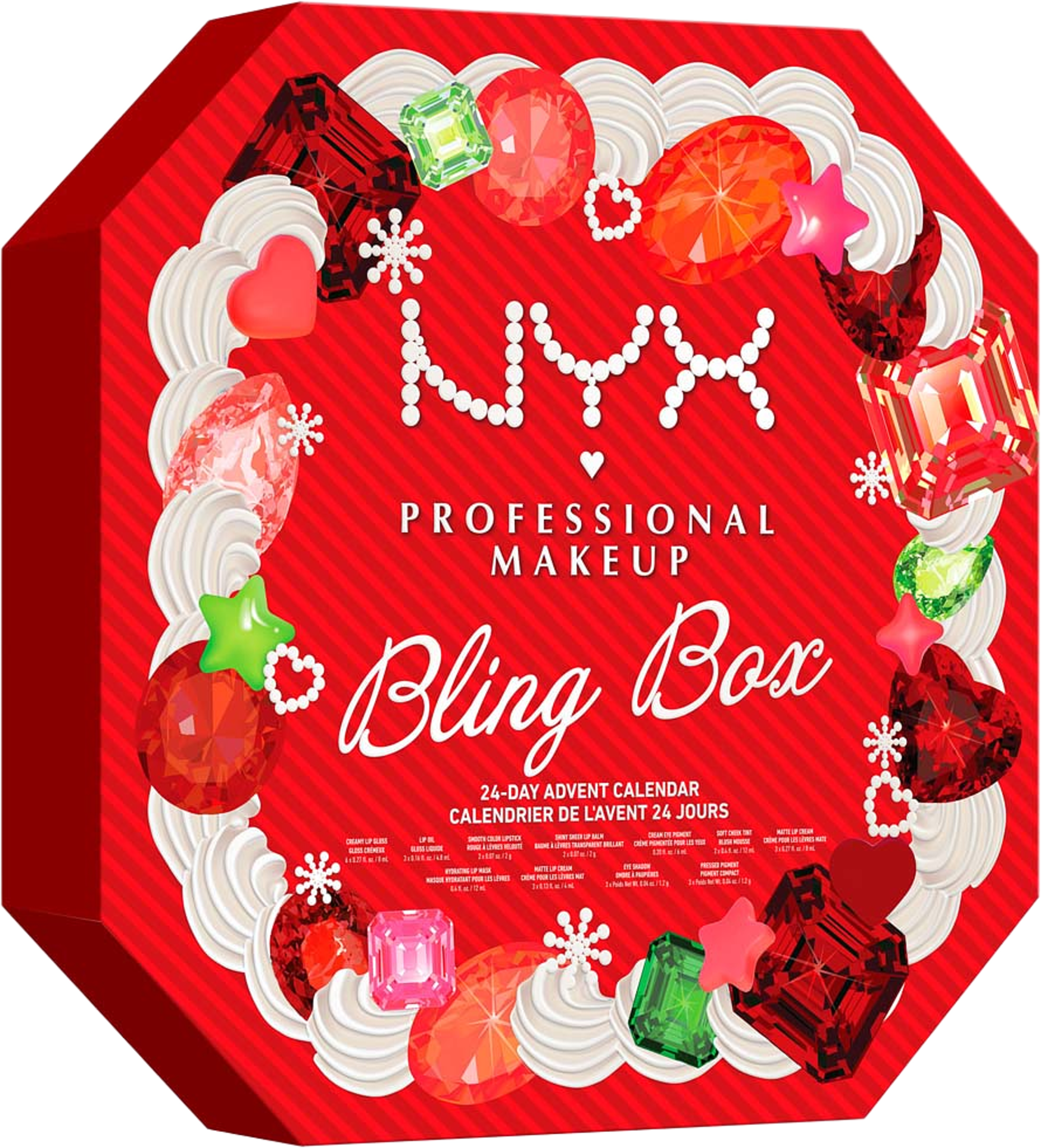 Professional Makeup, Bling Box 24 dagars julkalender, från NYX Professional Makeup. Klicka för att öppna bilden i stort format