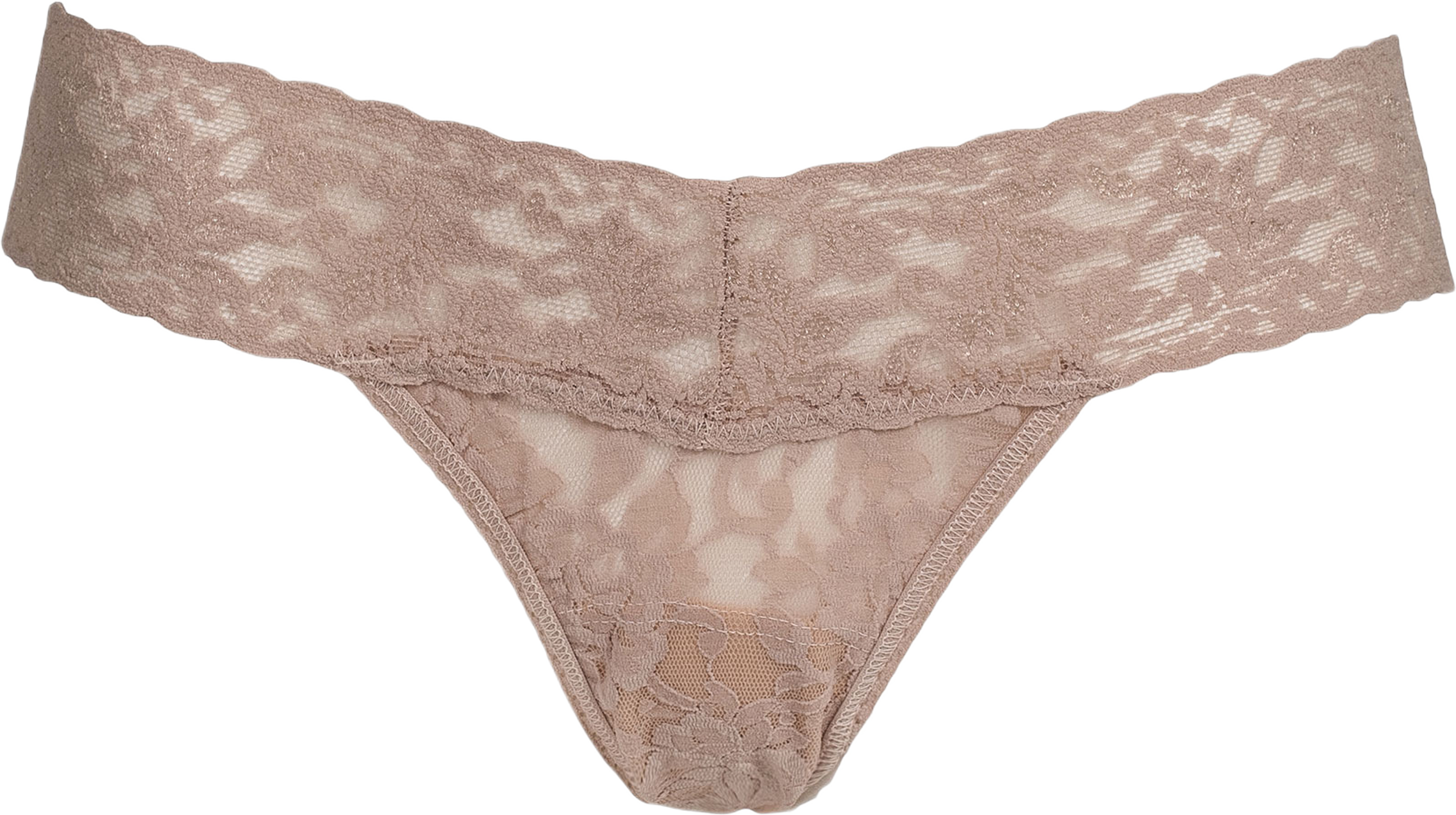 Signature Lace Low Rise Thong, One Size
