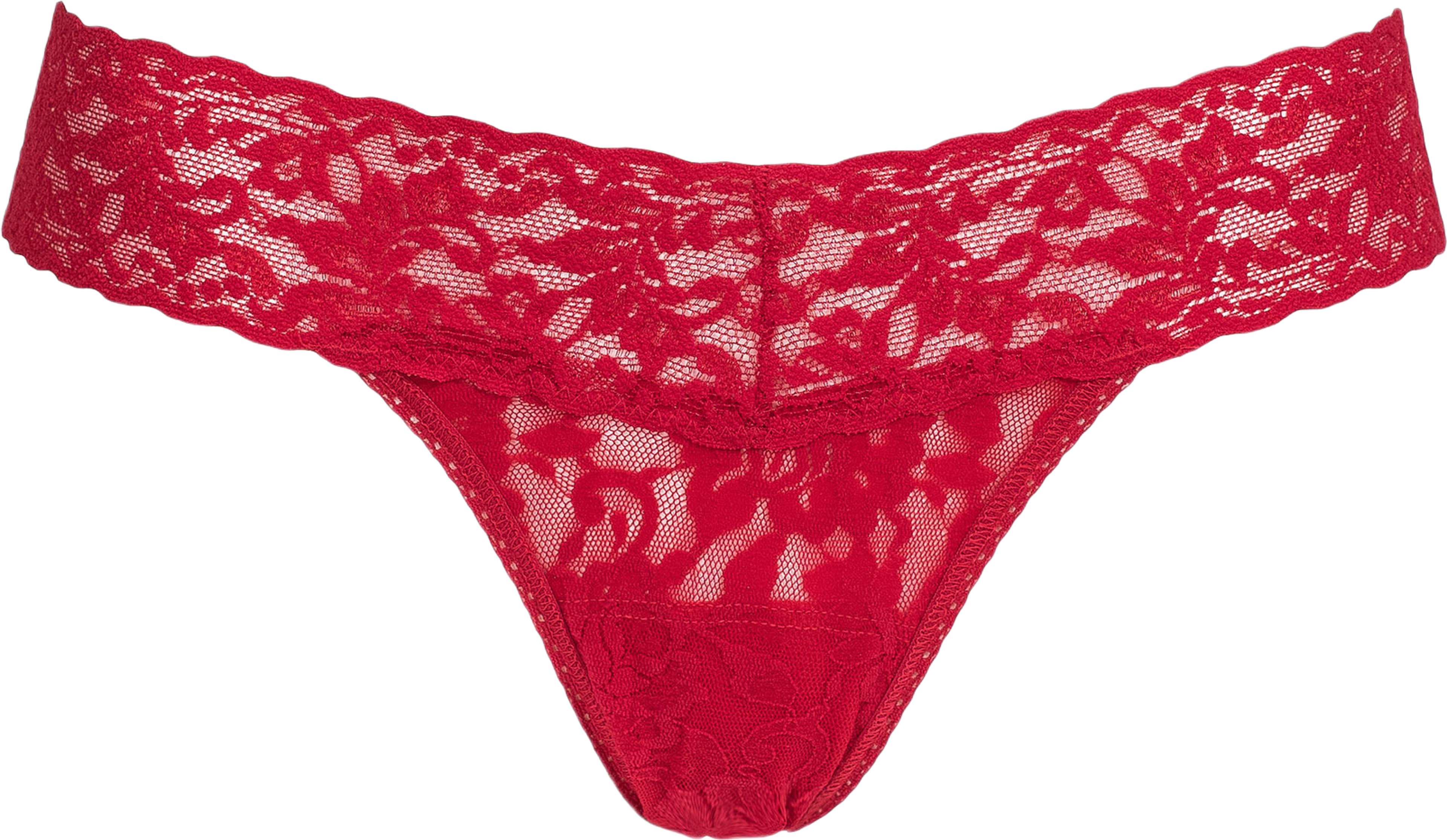 Signature Lace Low Rise Thong, One Size
