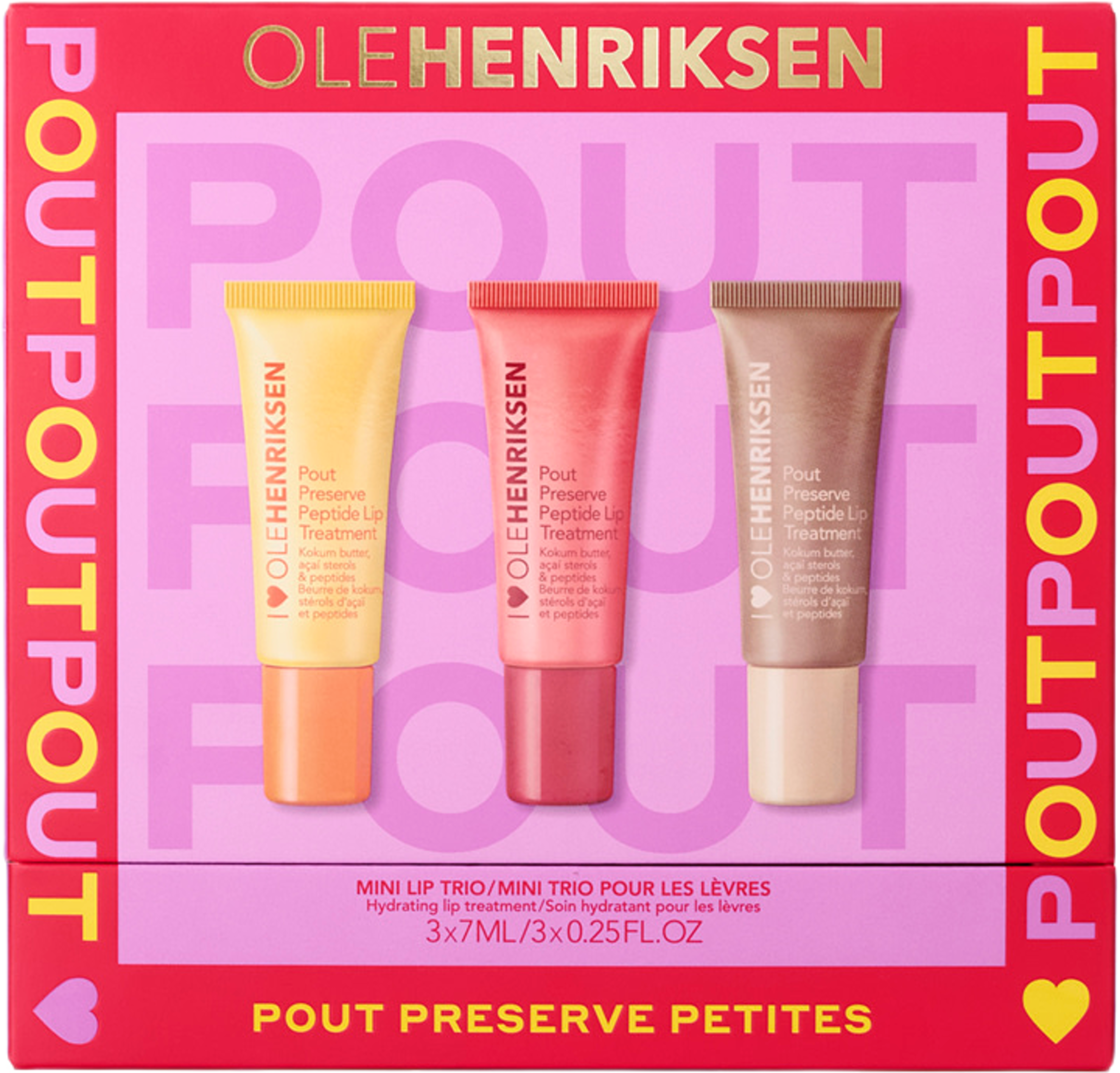 SETS Mini lip trio xmas 2025, från Ole Henriksen. Klicka för att öppna bilden i stort format