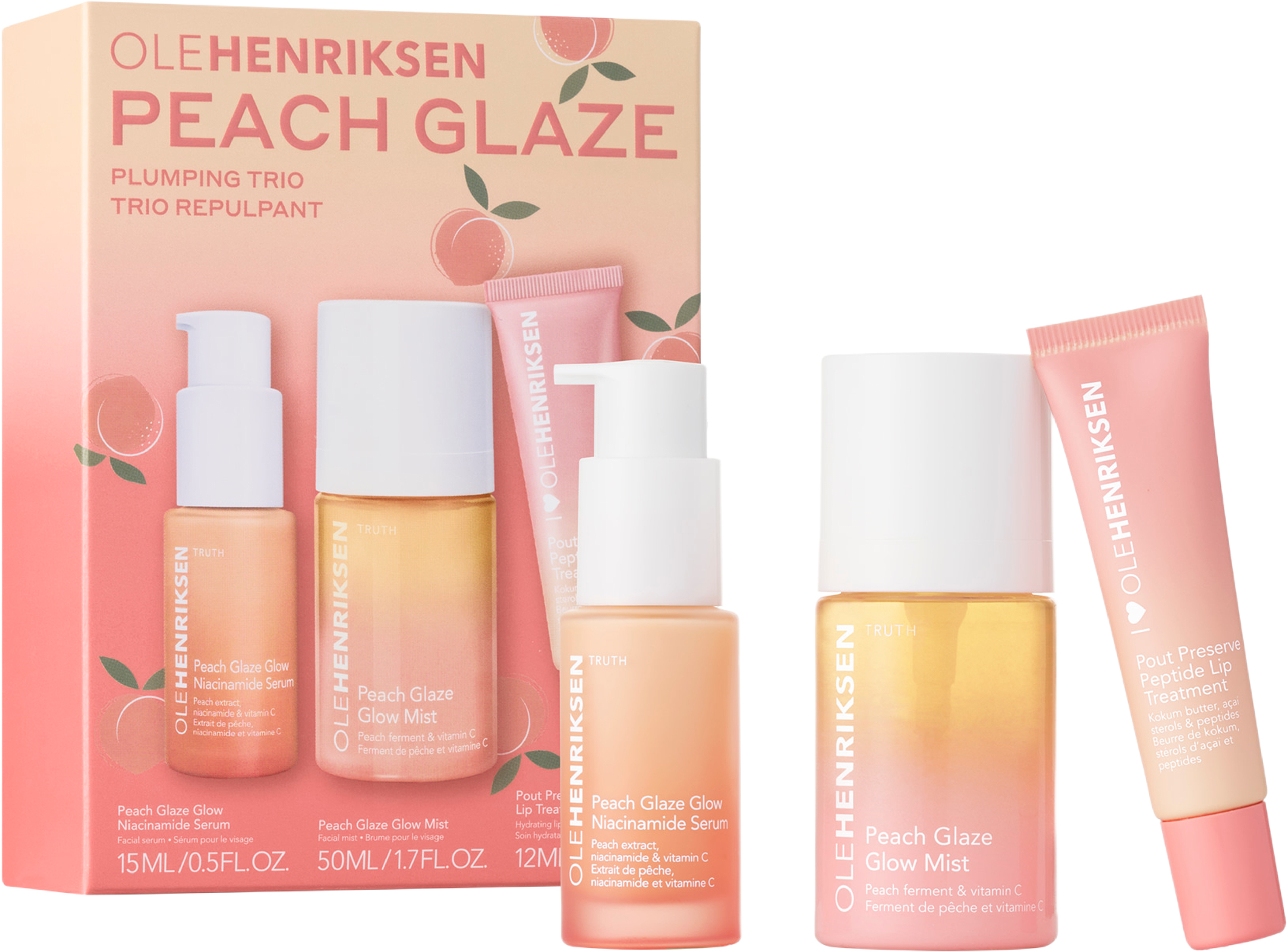 PEACH GLAZE SET, från Ole Henriksen. Klicka för att öppna bilden i stort format