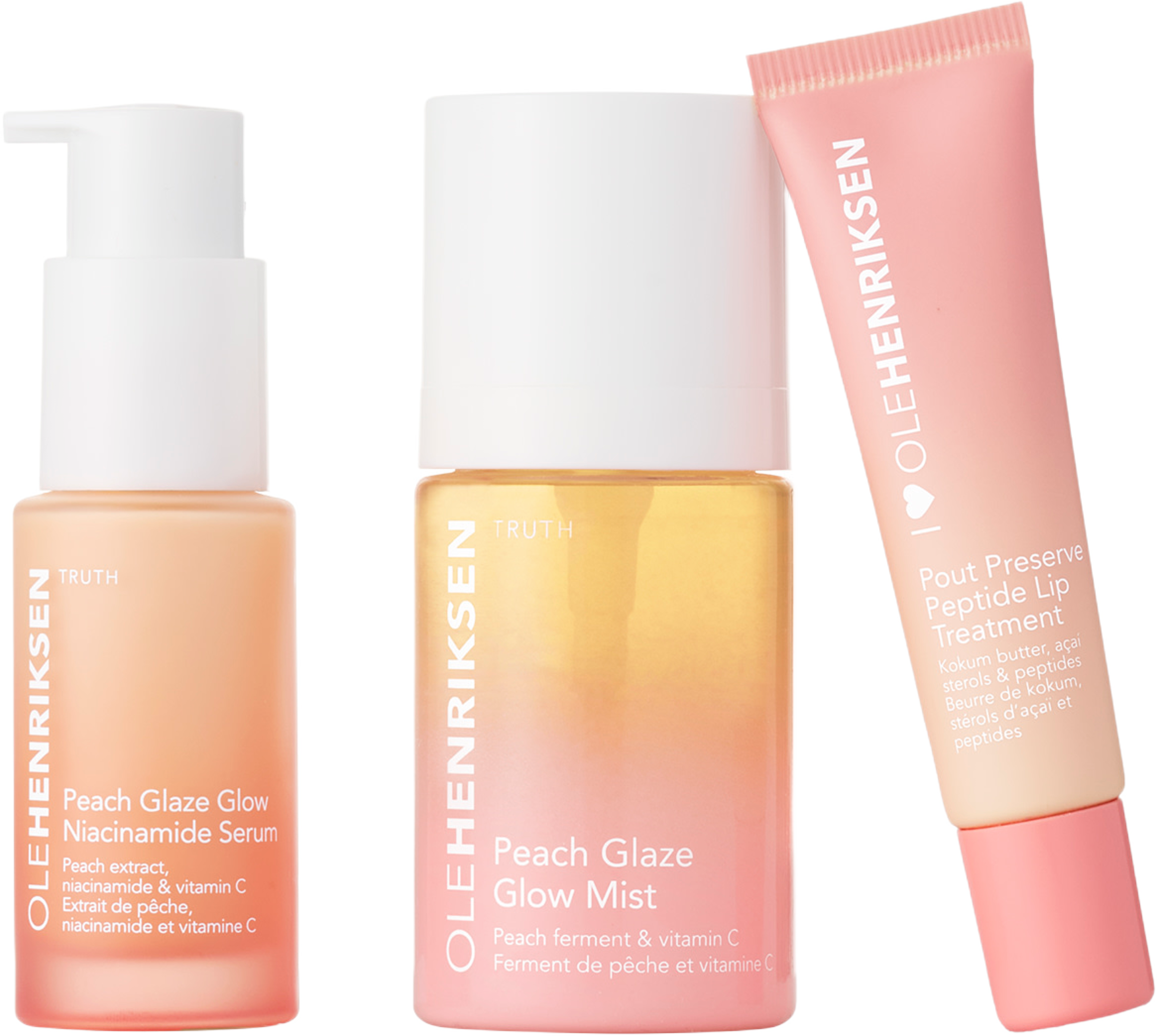 PEACH GLAZE SET, från Ole Henriksen. Klicka för att öppna bilden i stort format