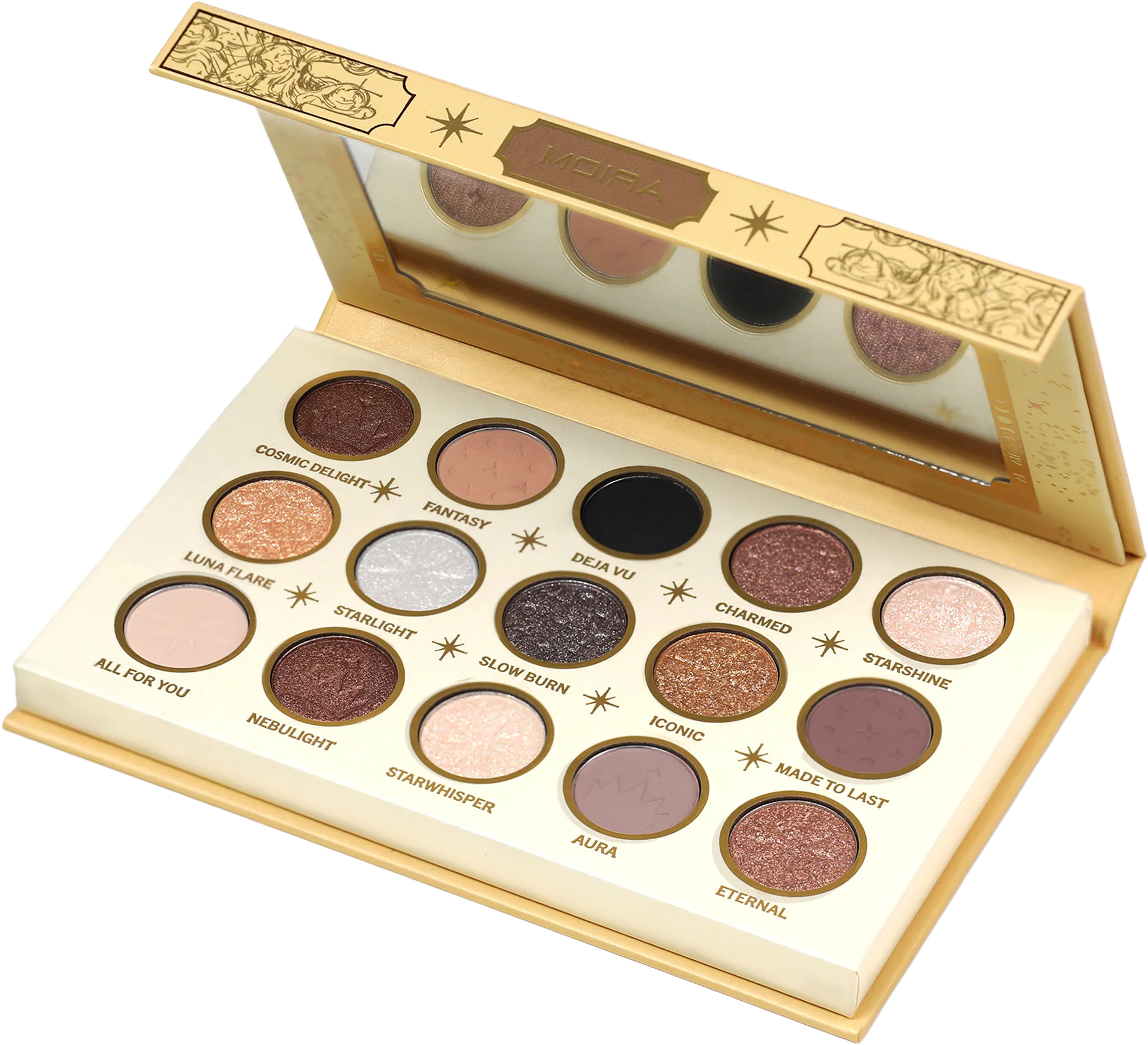 Cosmic Desire Eyeshadow Palette, från MOIRA. Klicka för att öppna bilden i stort format