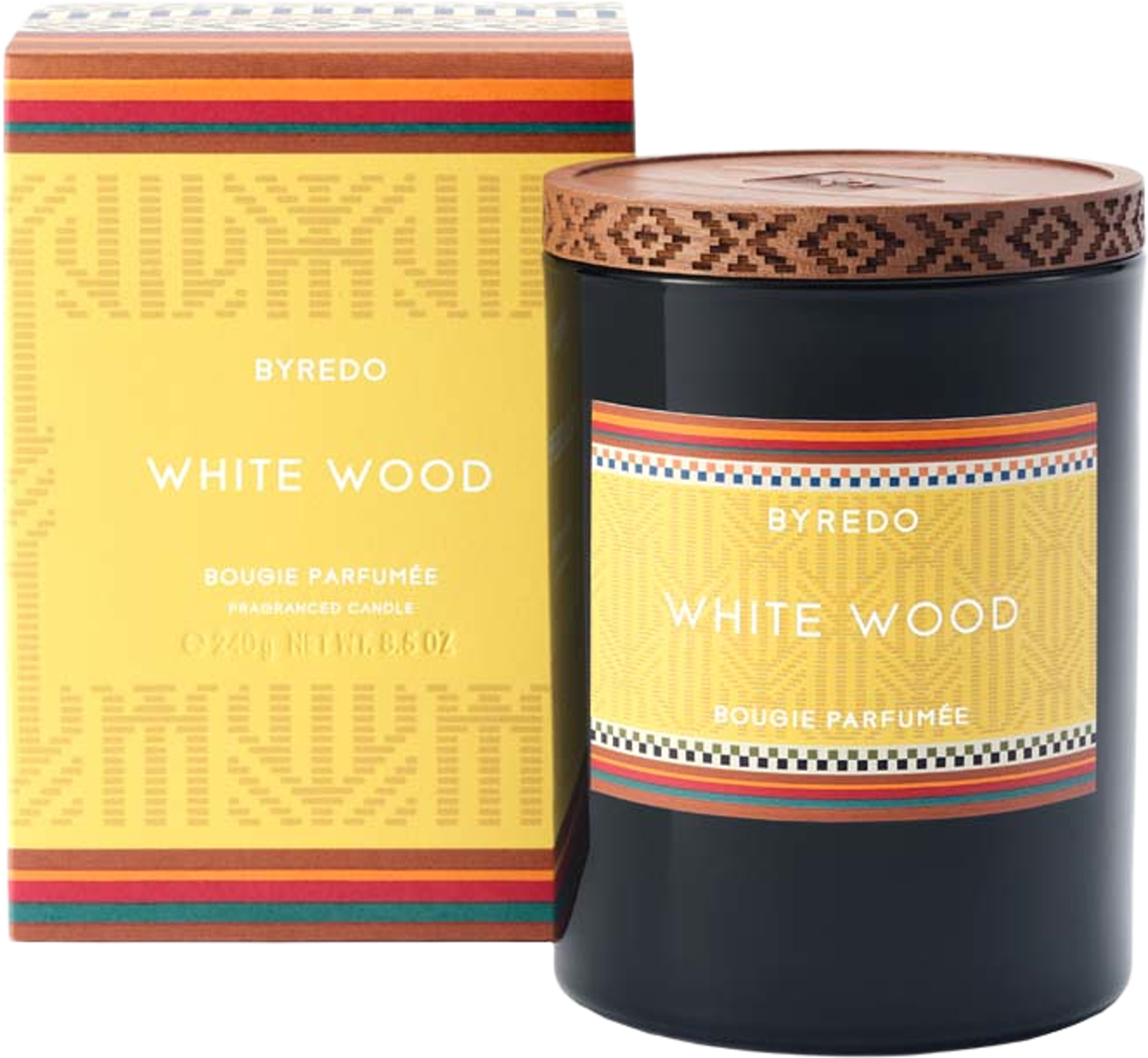 WHITE WOOD - 240g fragrance candle, från BYREDO. Klicka för att öppna bilden i stort format