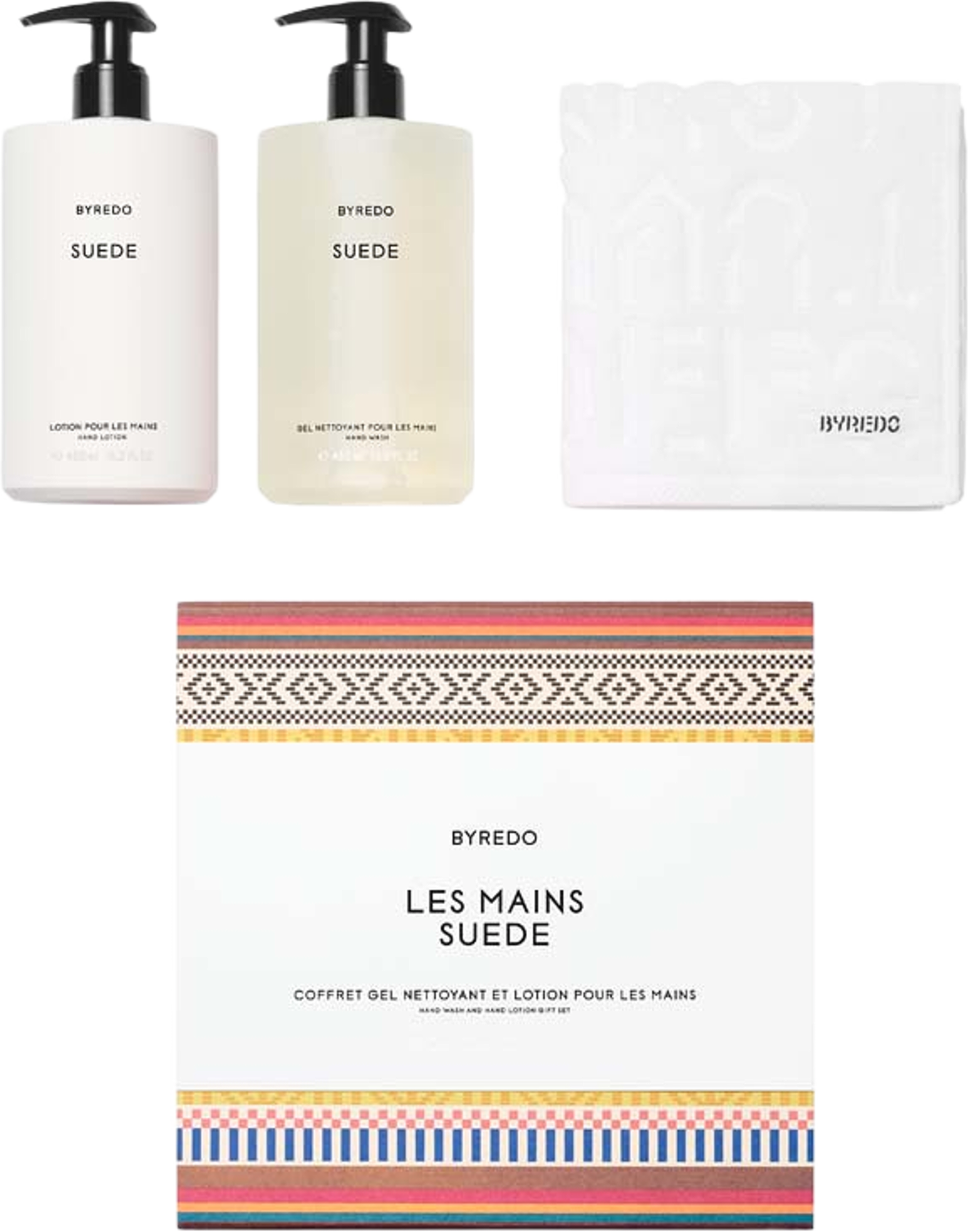 Hand Set Suede -
Hand wash and hand lotion gift set, från BYREDO. Klicka för att öppna bilden i stort format