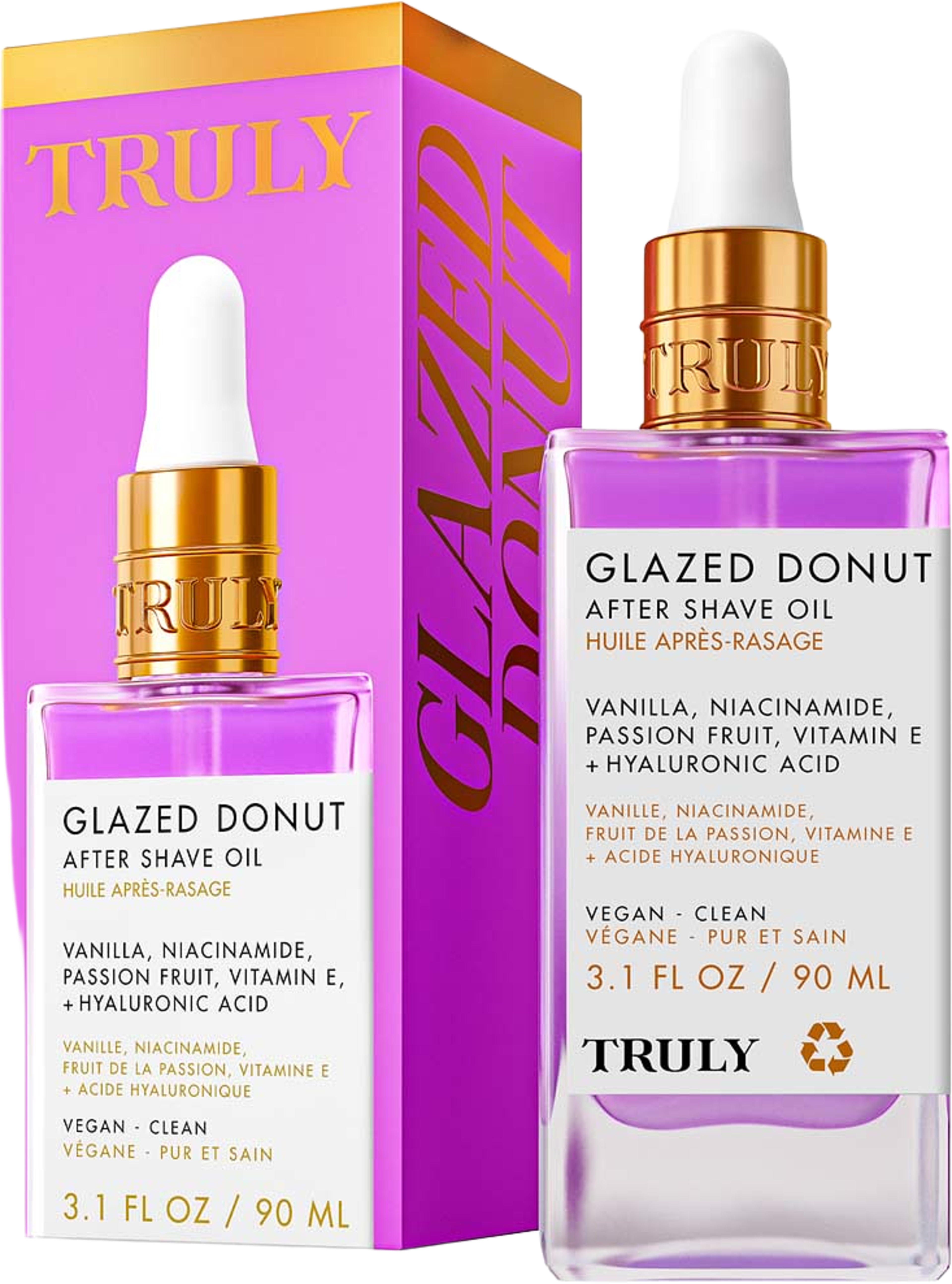 Glazed Donut After Shave Oil, från Truly Beauty. Klicka för att öppna bilden i stort format