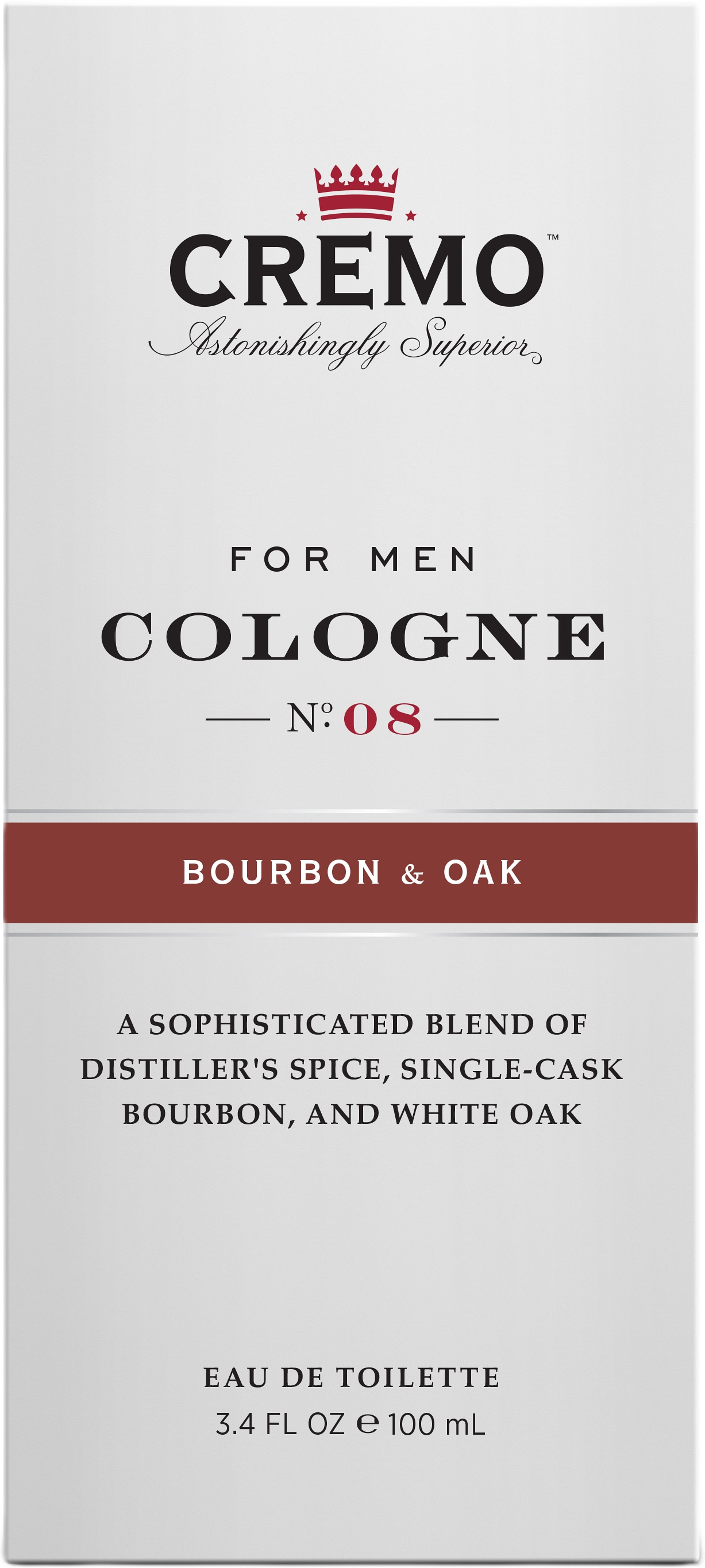 Bourbon & Oak Eau de Toilette, från Cremo. Klicka för att öppna bilden i stort format