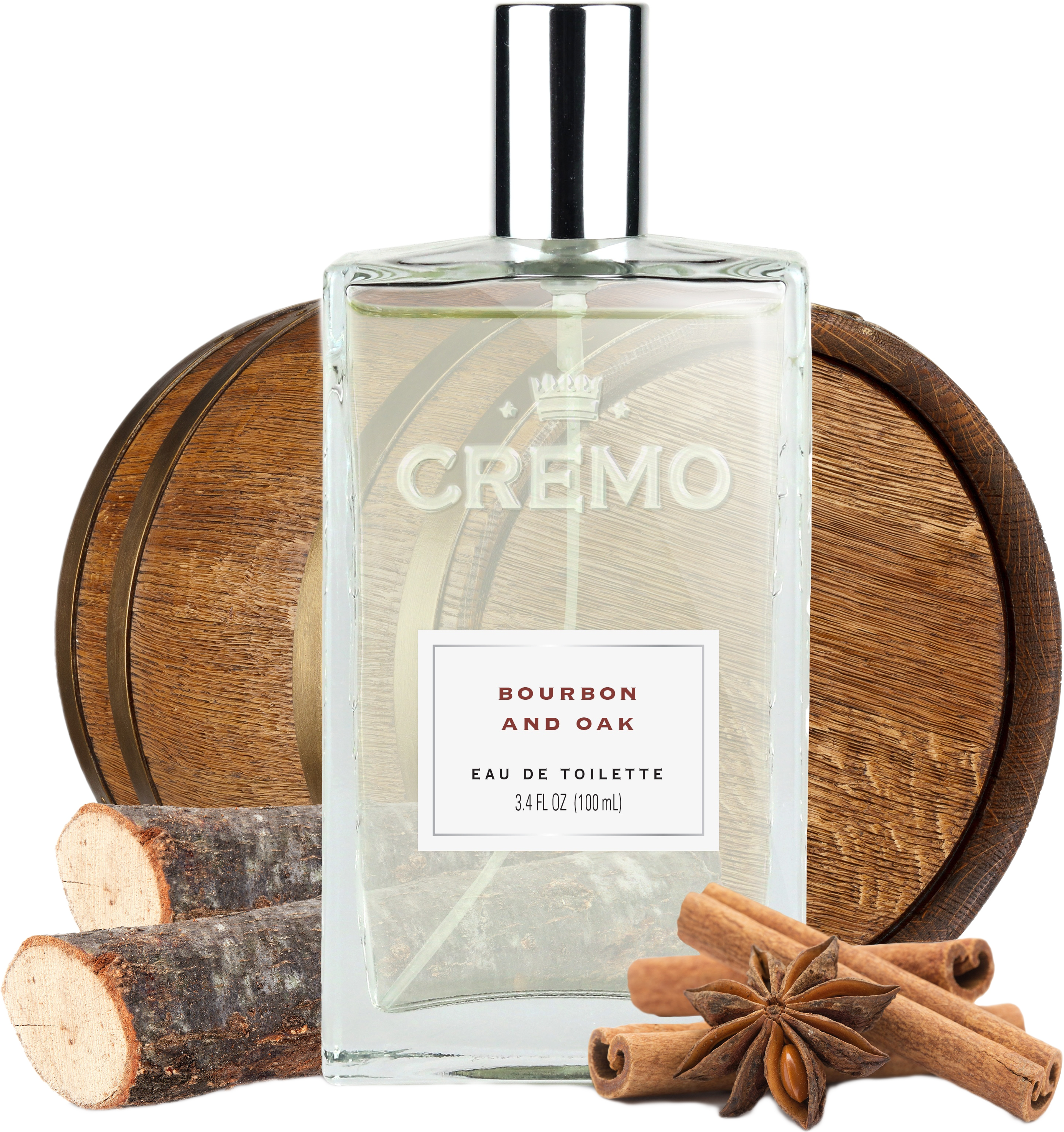 Bourbon & Oak Eau de Toilette, från Cremo. Klicka för att öppna bilden i stort format