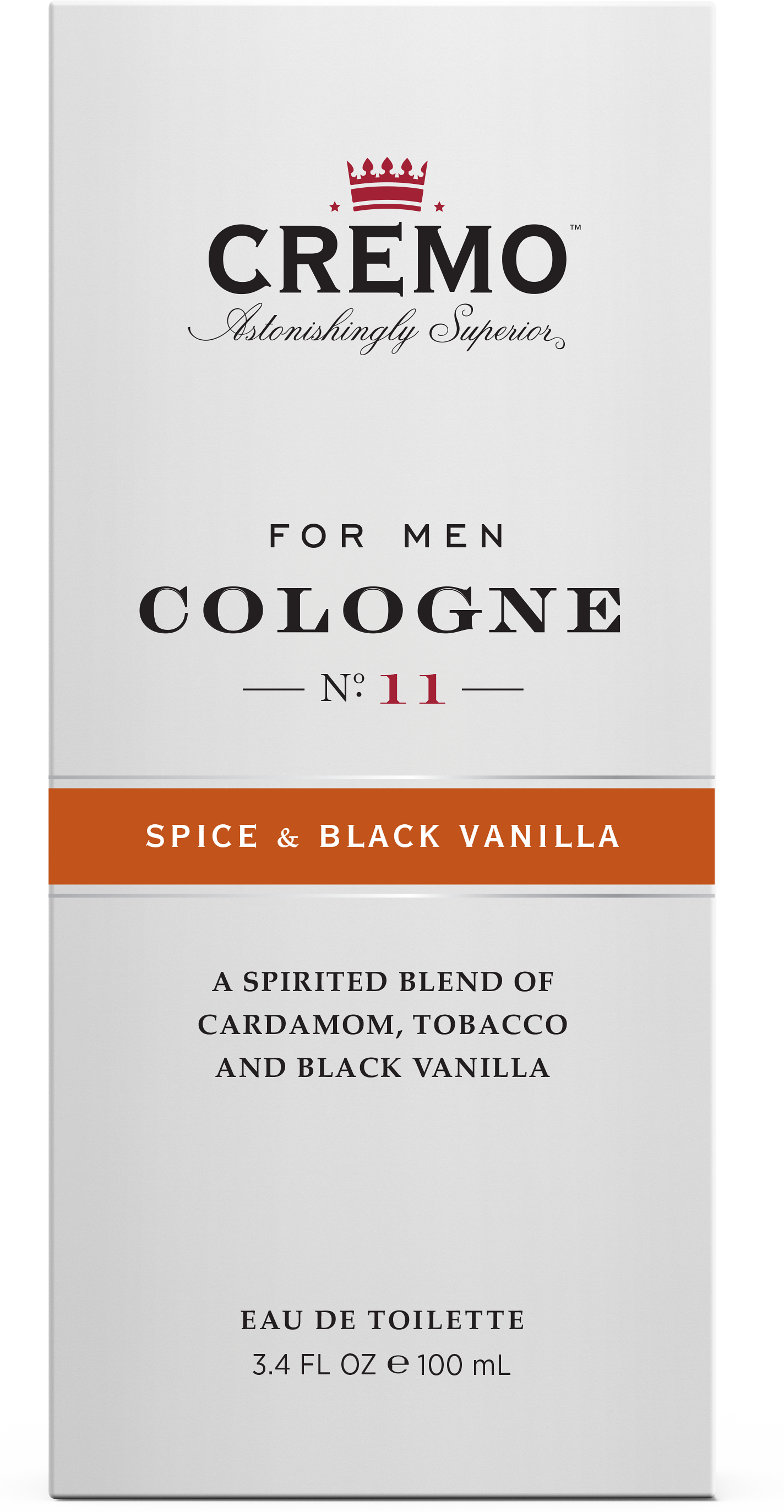 Spice & Black Vanilla Eau de Toilette, från Cremo. Klicka för att öppna bilden i stort format