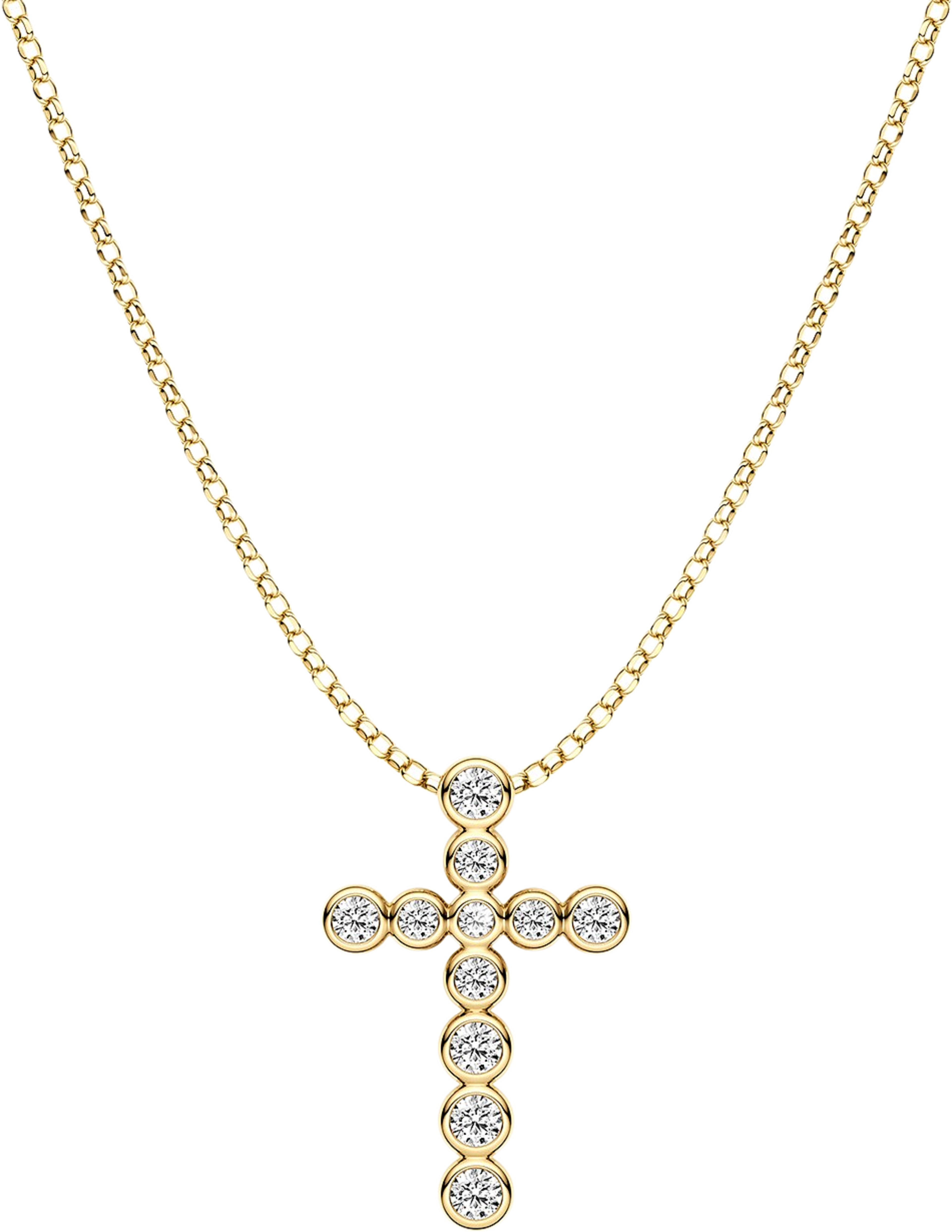 Sardinien Croce Necklace, från Sif Jakobs Jewellery, i färgen gold. Klicka för att öppna bilden i stort format