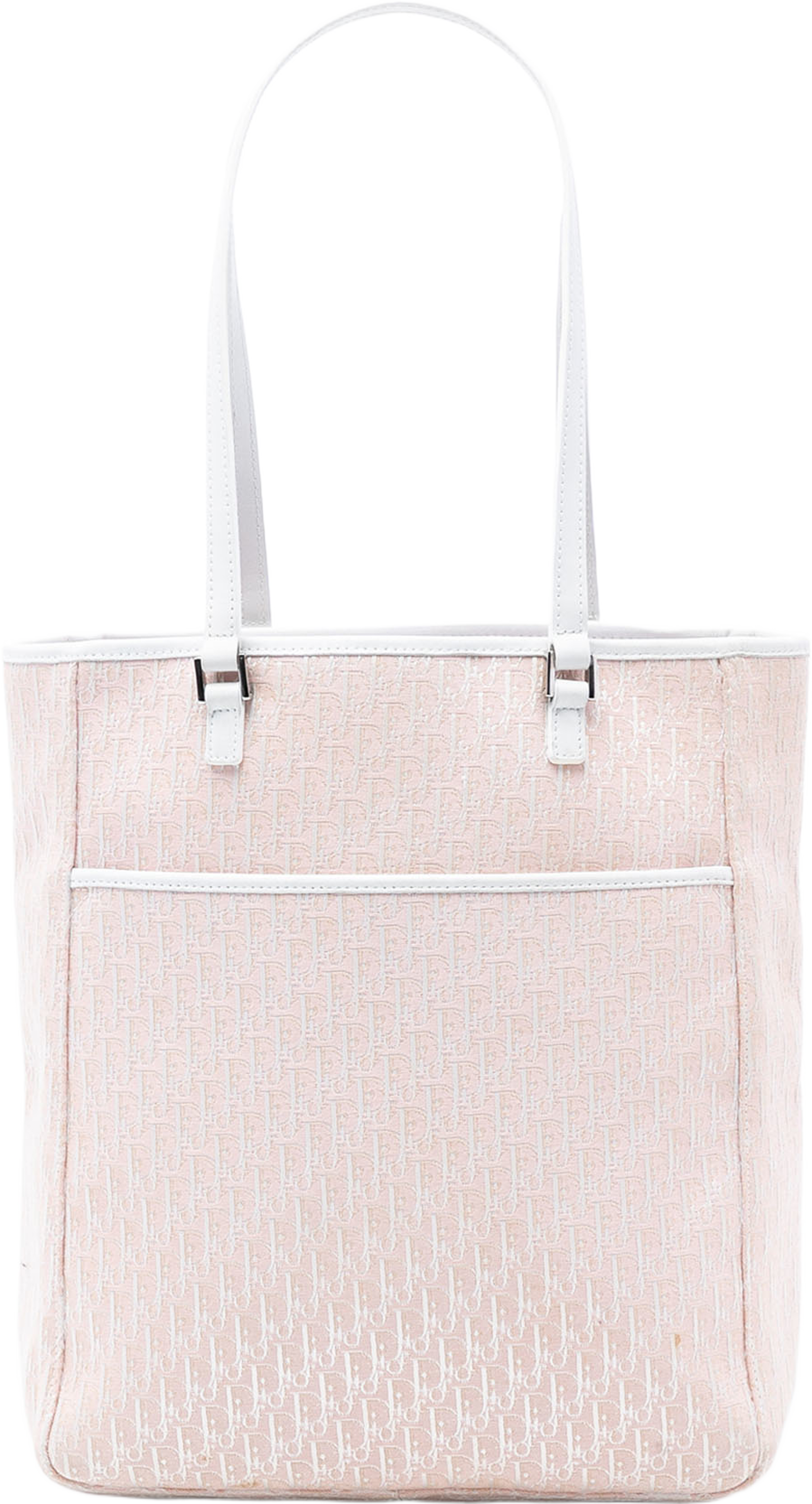 Dior Diorissimo Trotter Canvas Tote, från Luxclusif, i färgen light pink. Klicka för att öppna bilden i stort format