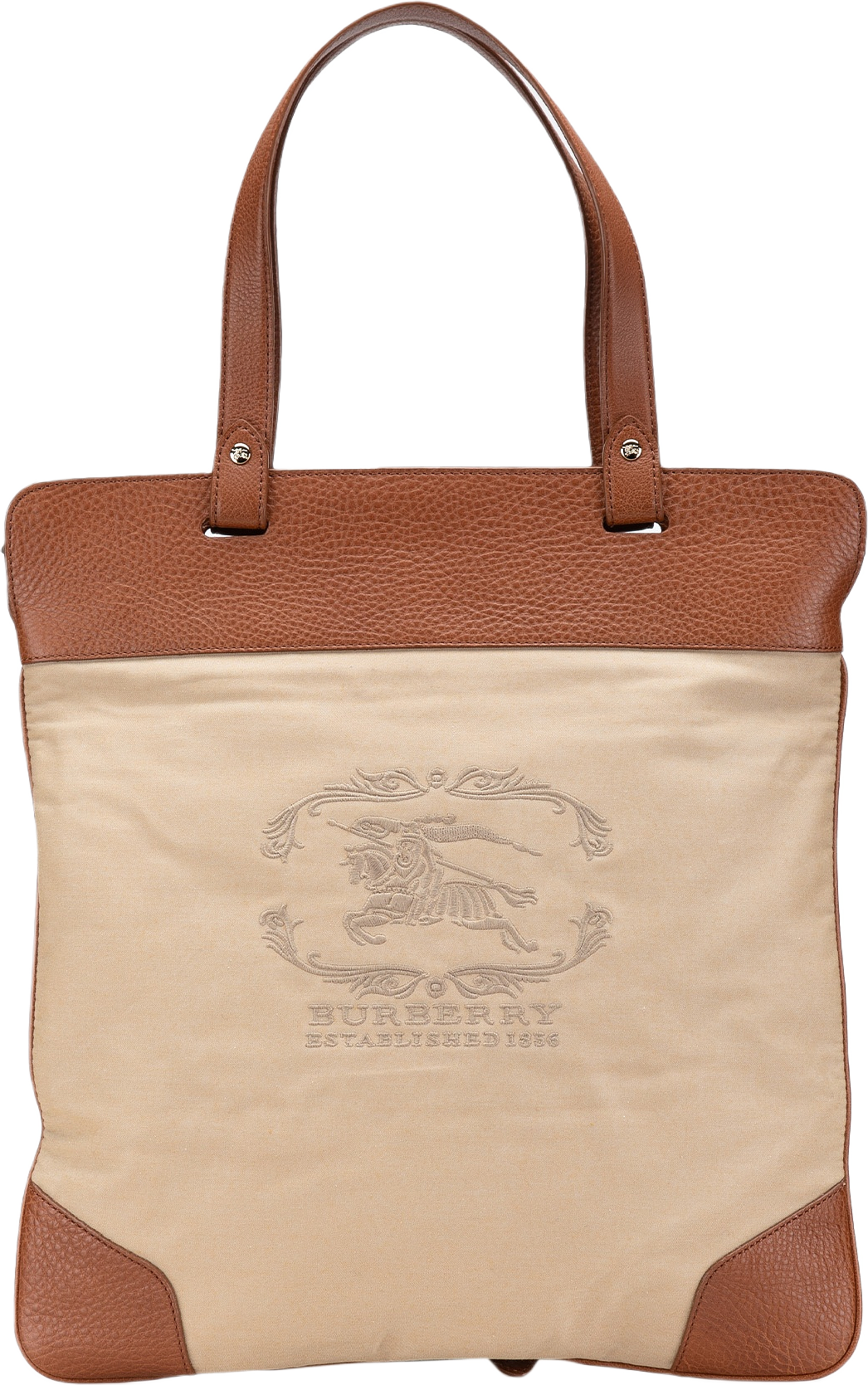 Burberry Canvas Stowell Roll Up Tote
