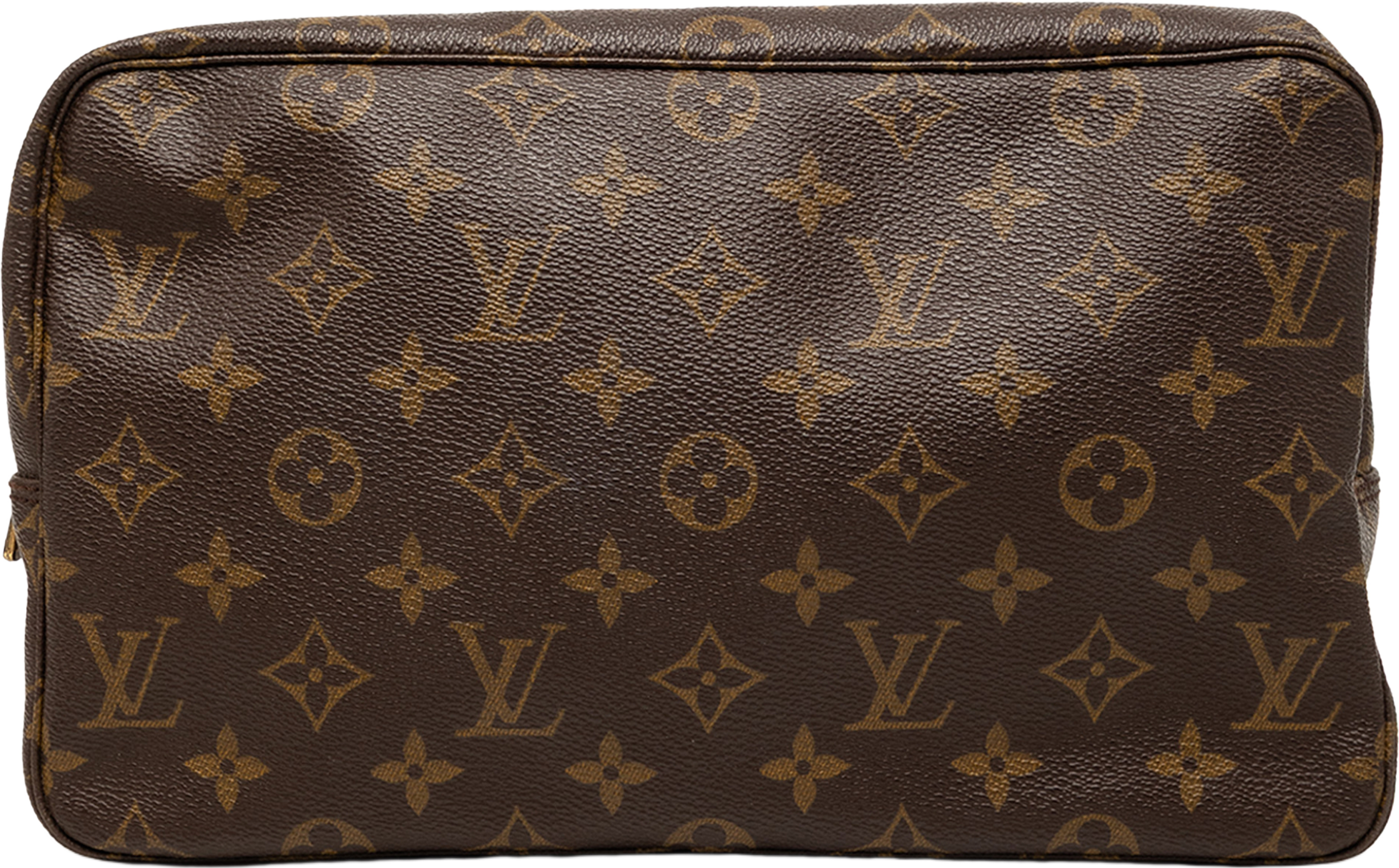 Louis Vuitton Monogram Trousse Toilette 28, från Luxclusif, i färgen brown. Klicka för att öppna bilden i stort format