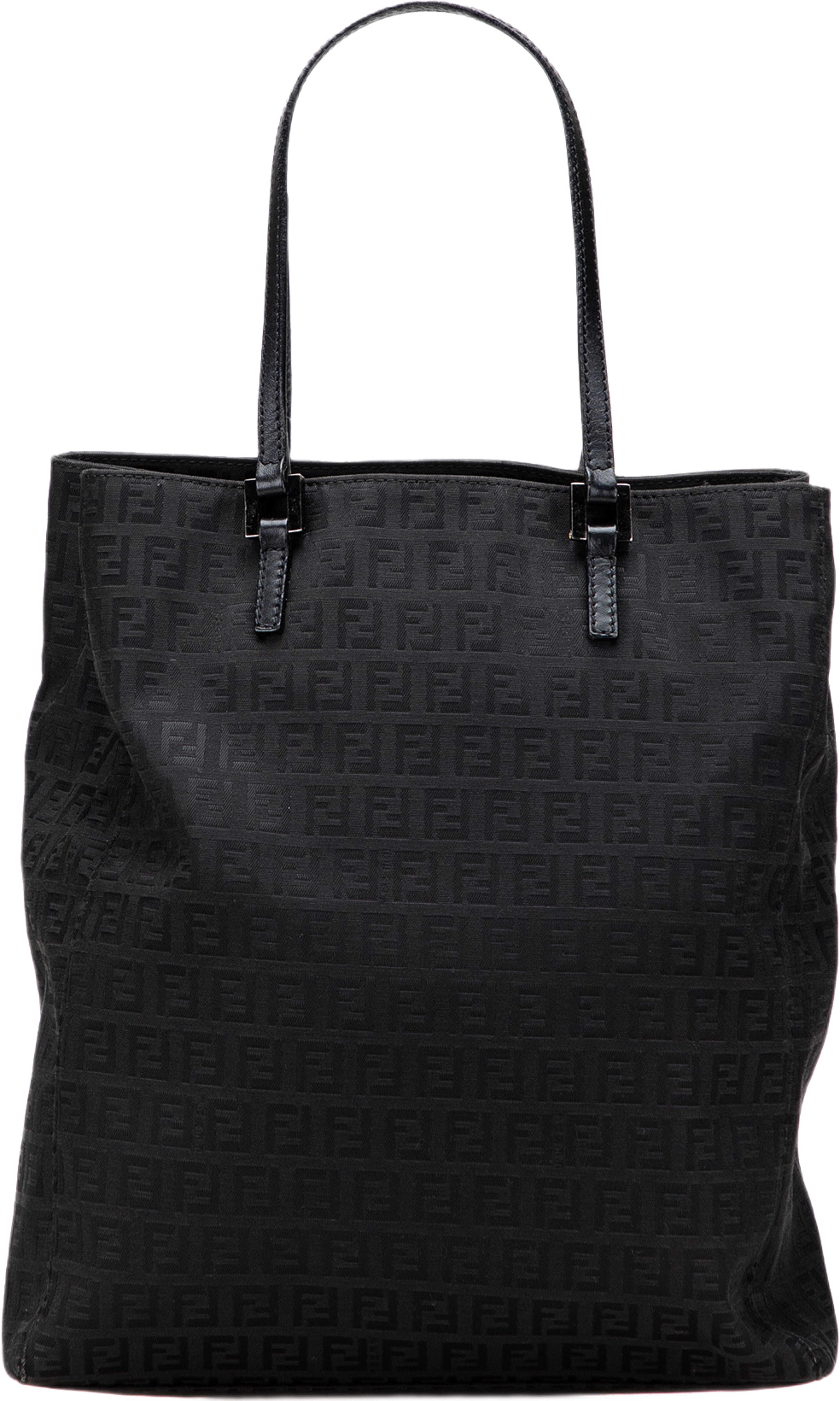 Fendi Zucchino Canvas Tote, från Luxclusif, i färgen black. Klicka för att öppna bilden i stort format