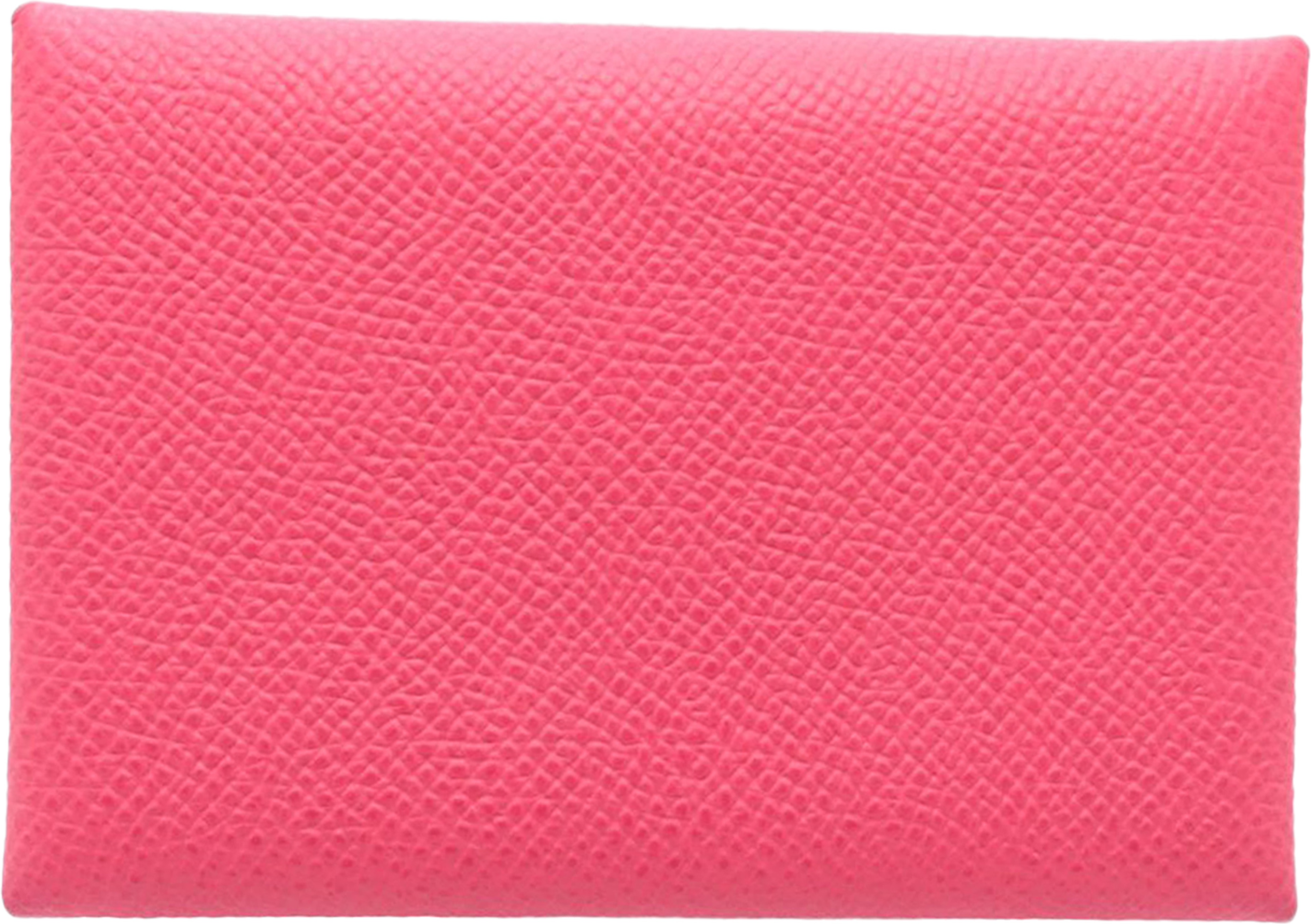 Hermès Epsom Calvi Duo Card Holder, från Luxclusif, i färgen rosa. Klicka för att öppna bilden i stort format