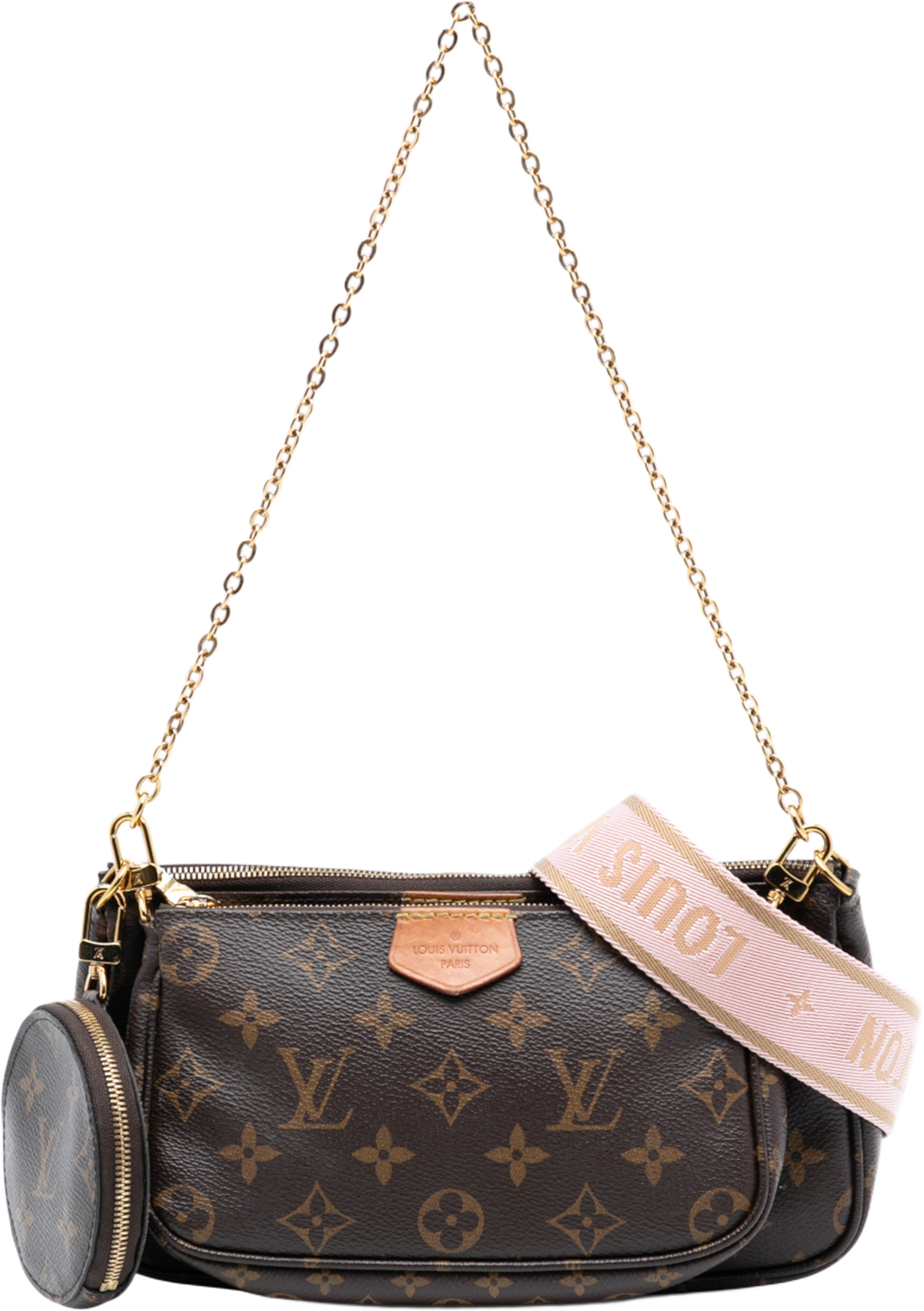 Louis Vuitton Monogram Multi Pochette Accessoires, från Luxclusif, i färgen brown. Klicka för att öppna bilden i stort format