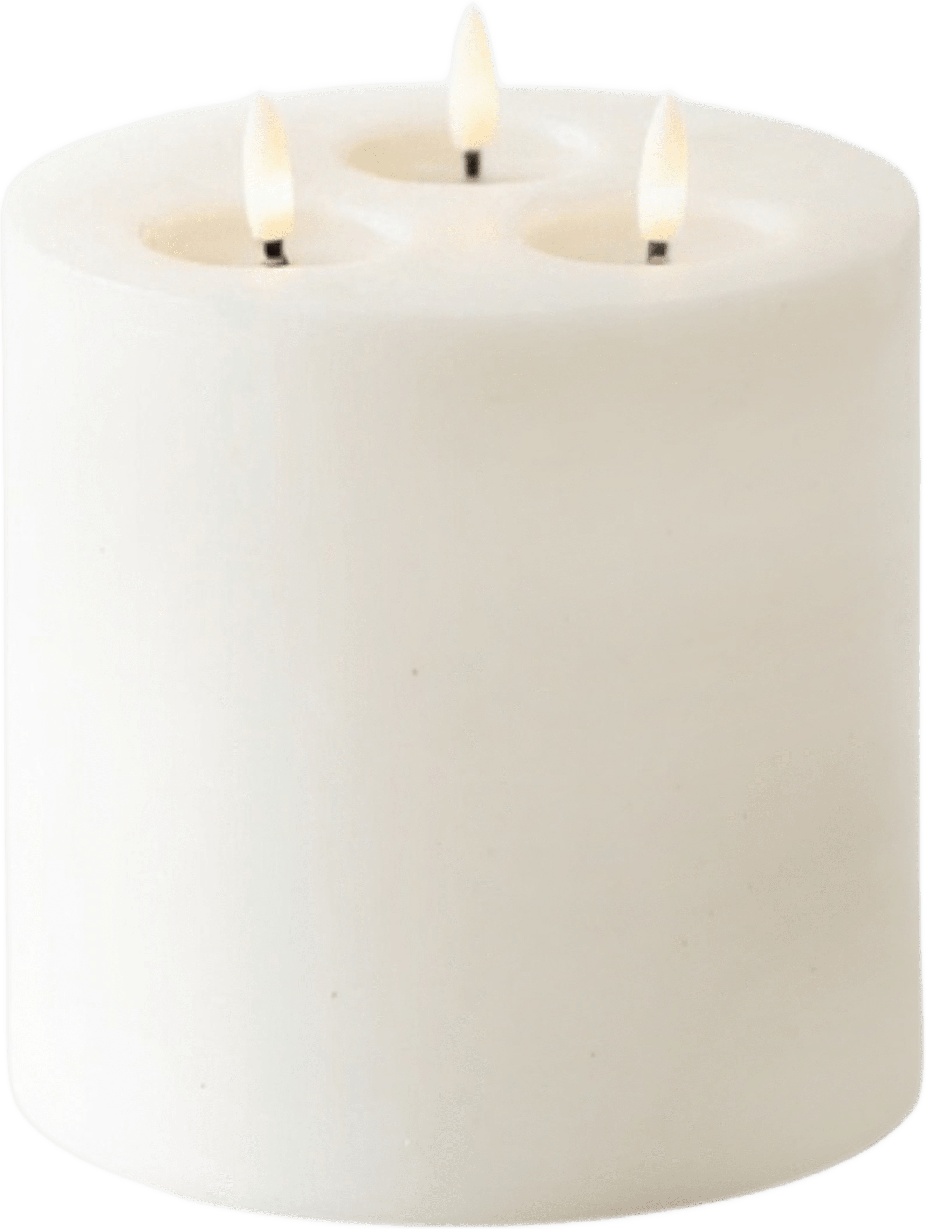 Luca Led-blockljus 3 Lågor, från Led Nordic, i färgen vit. Klicka för att öppna bilden i stort format