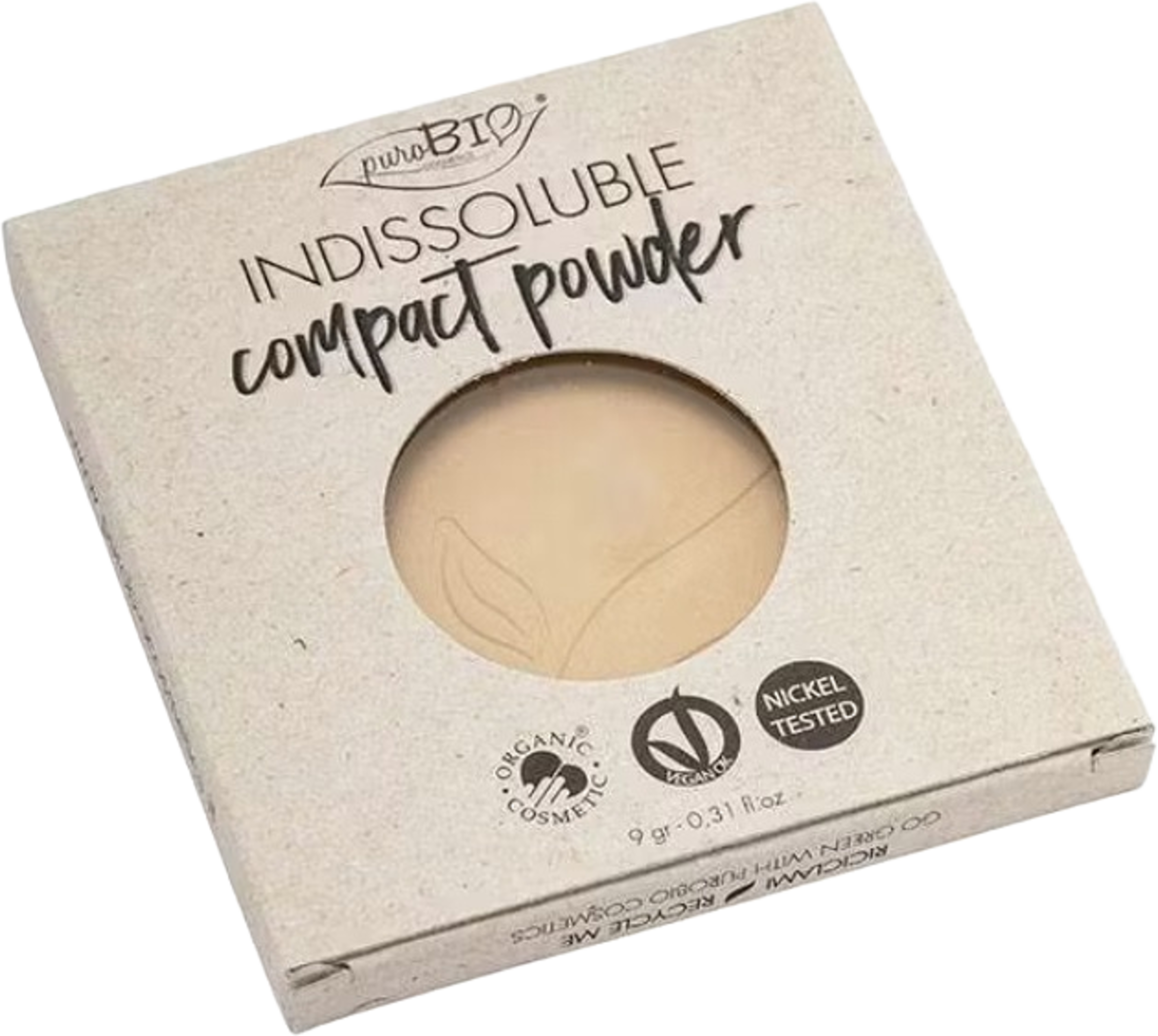 Indissoluble Compact Powder - Refill, från PuroBio, i färgen 03 refill. Klicka för att öppna bilden i stort format
