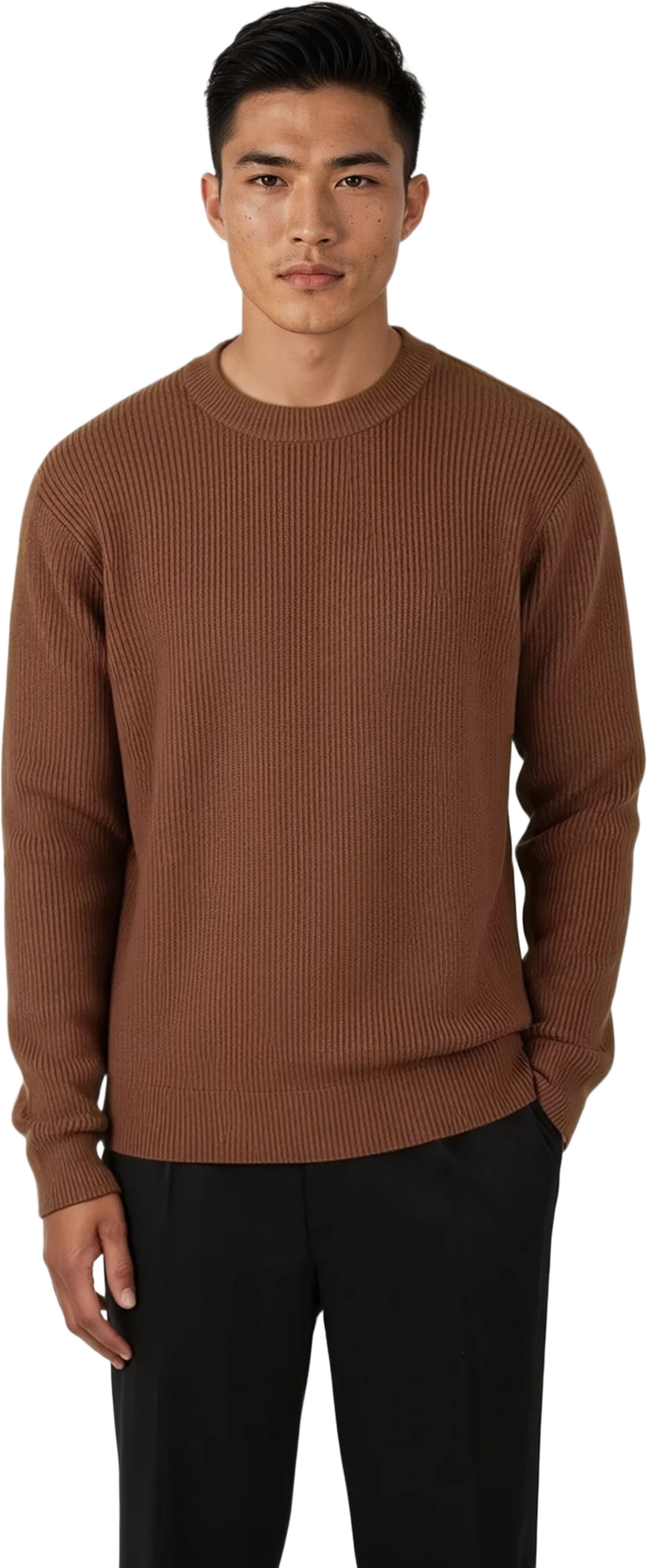 Eddie Knitted Sweater, från Ciszere, i färgen orange. Klicka för att öppna bilden i stort format