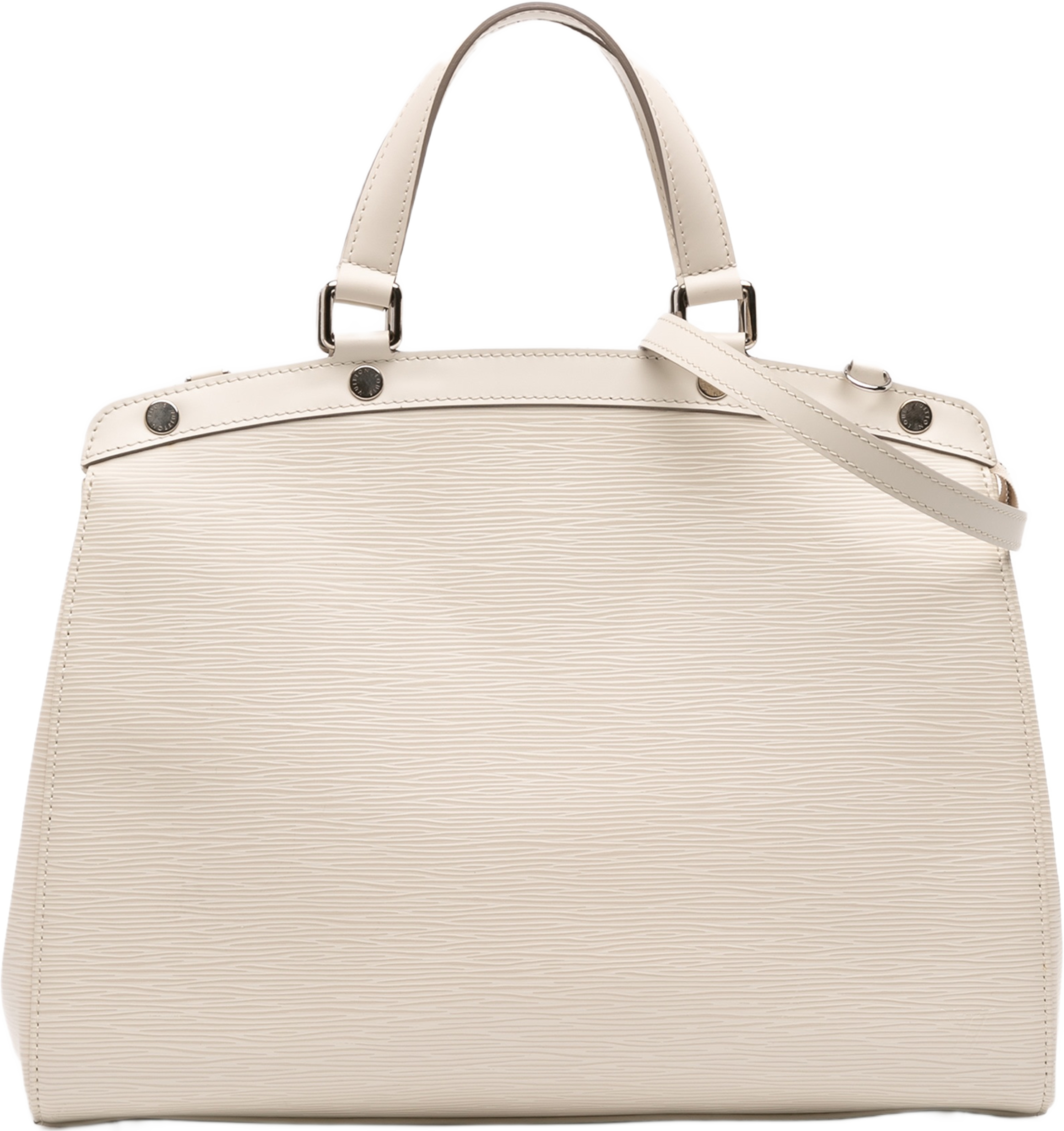 Louis Vuitton Epi Brea Mm, från Luxclusif, i färgen white.