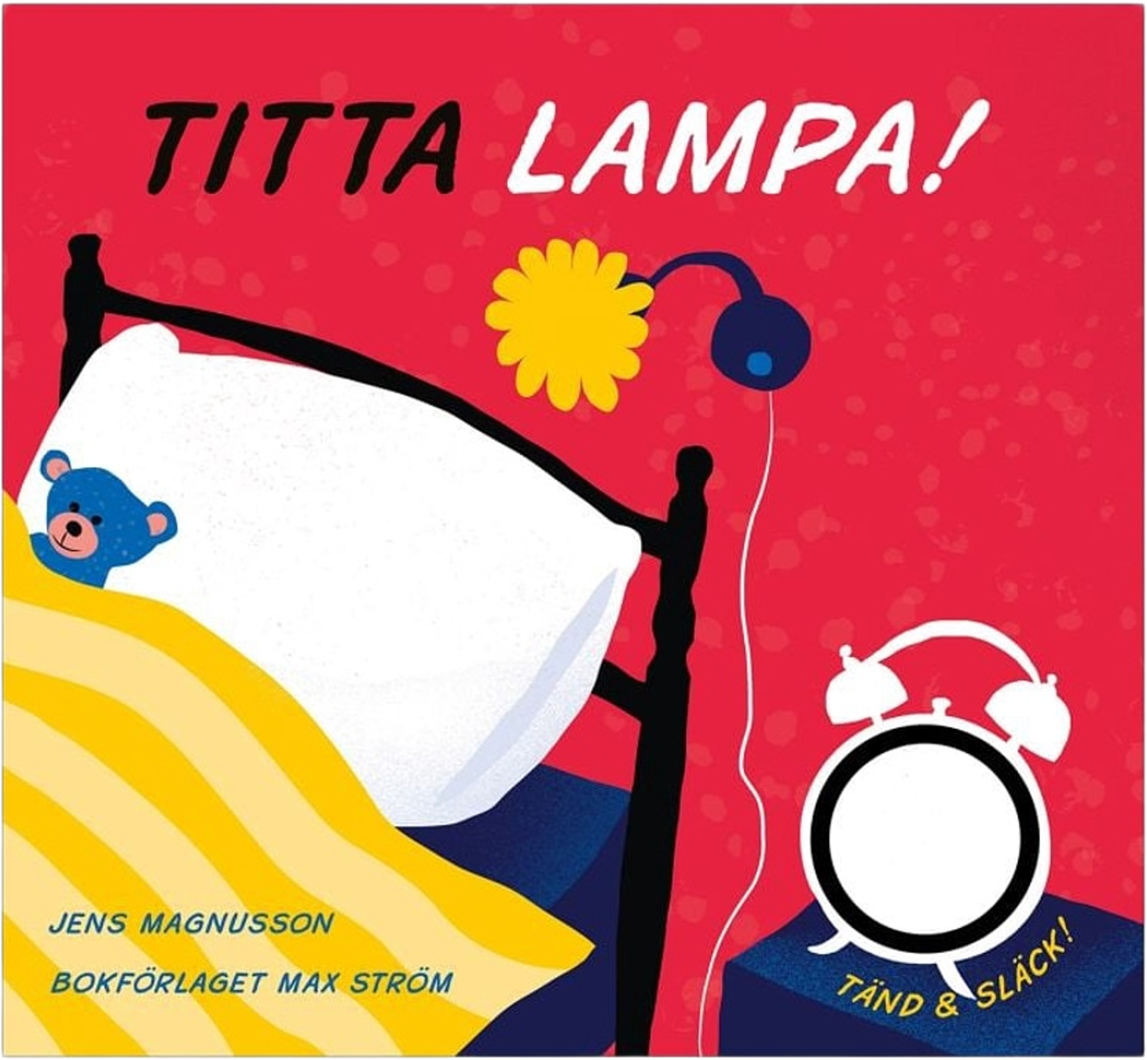 Bok Titta Lampa!, från Max Ström, i färgen röd. Klicka för att öppna bilden i stort format