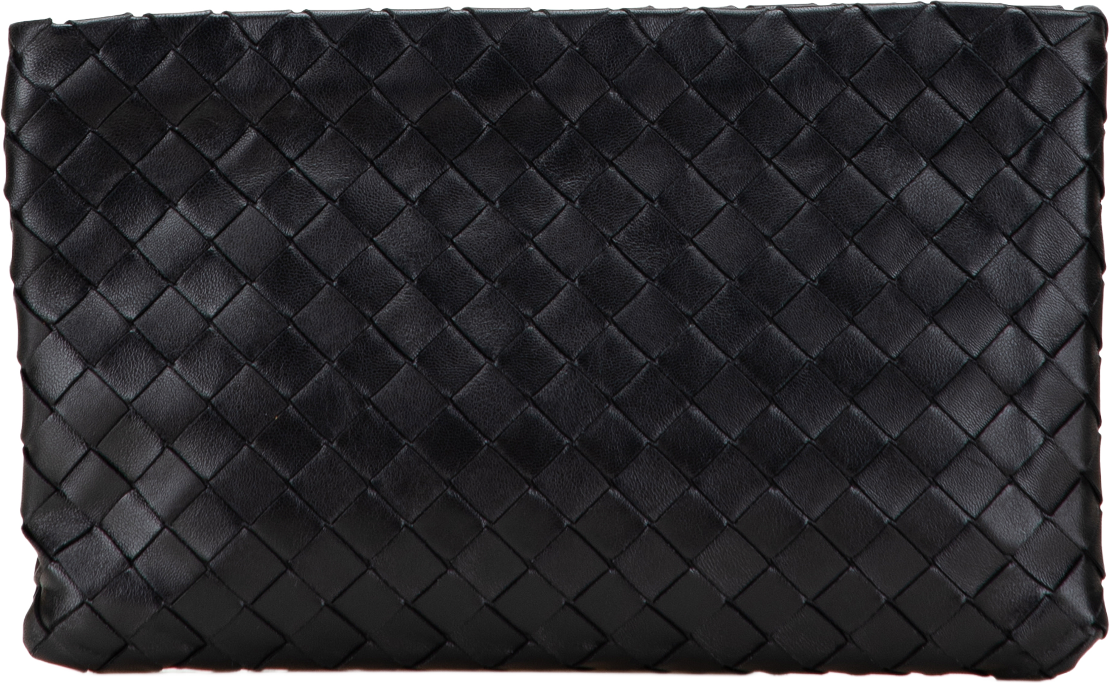 Bottega Veneta Nappa Intrecciato Clutch, från Luxclusif, i färgen black. Klicka för att öppna bilden i stort format