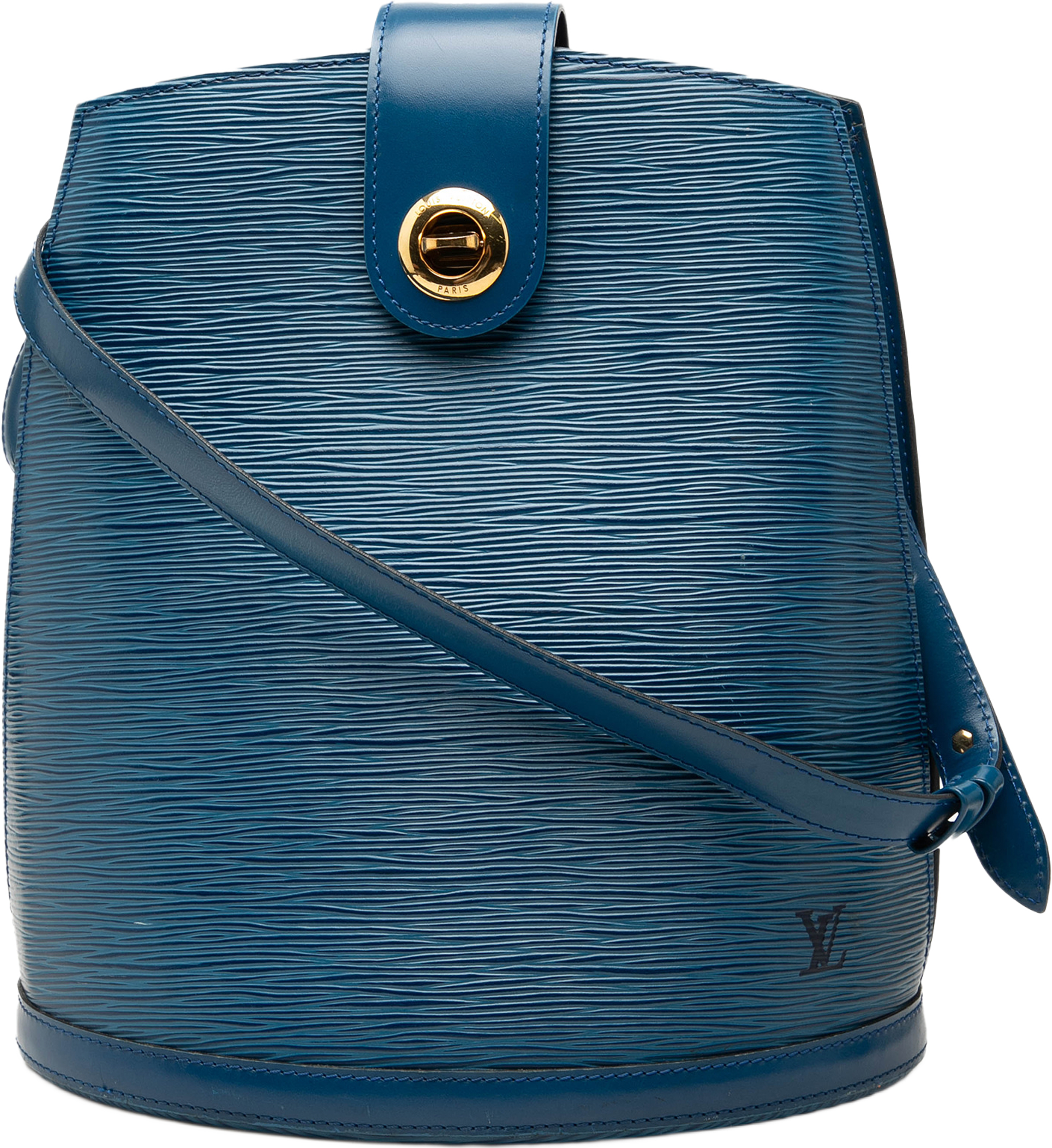 Louis Vuitton Epi Cluny, från Luxclusif, i färgen blå. Klicka för att öppna bilden i stort format