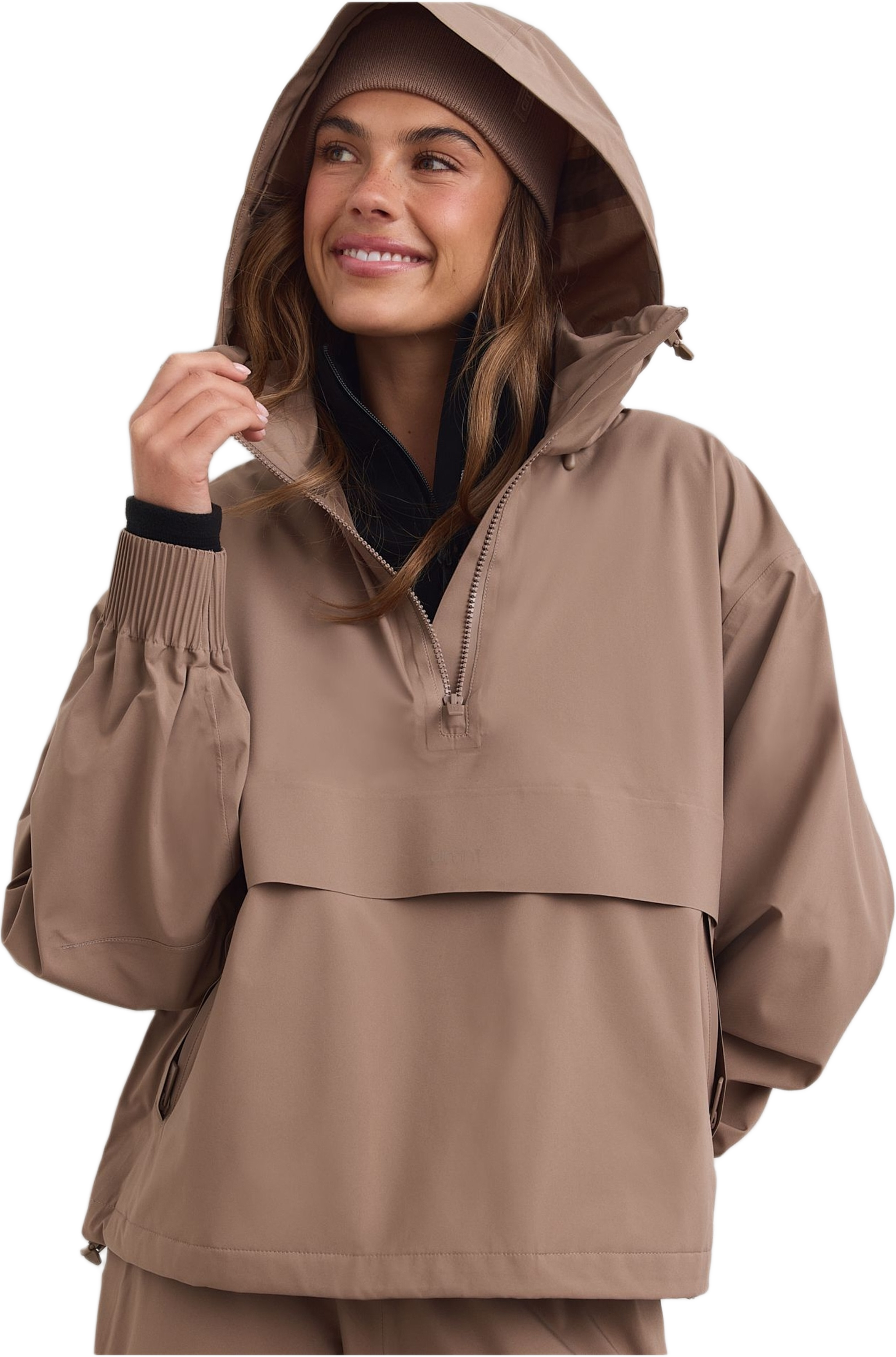 Waterproof Stretch Anorak, från aim'n, i färgen hazelnut. Klicka för att öppna bilden i stort format
