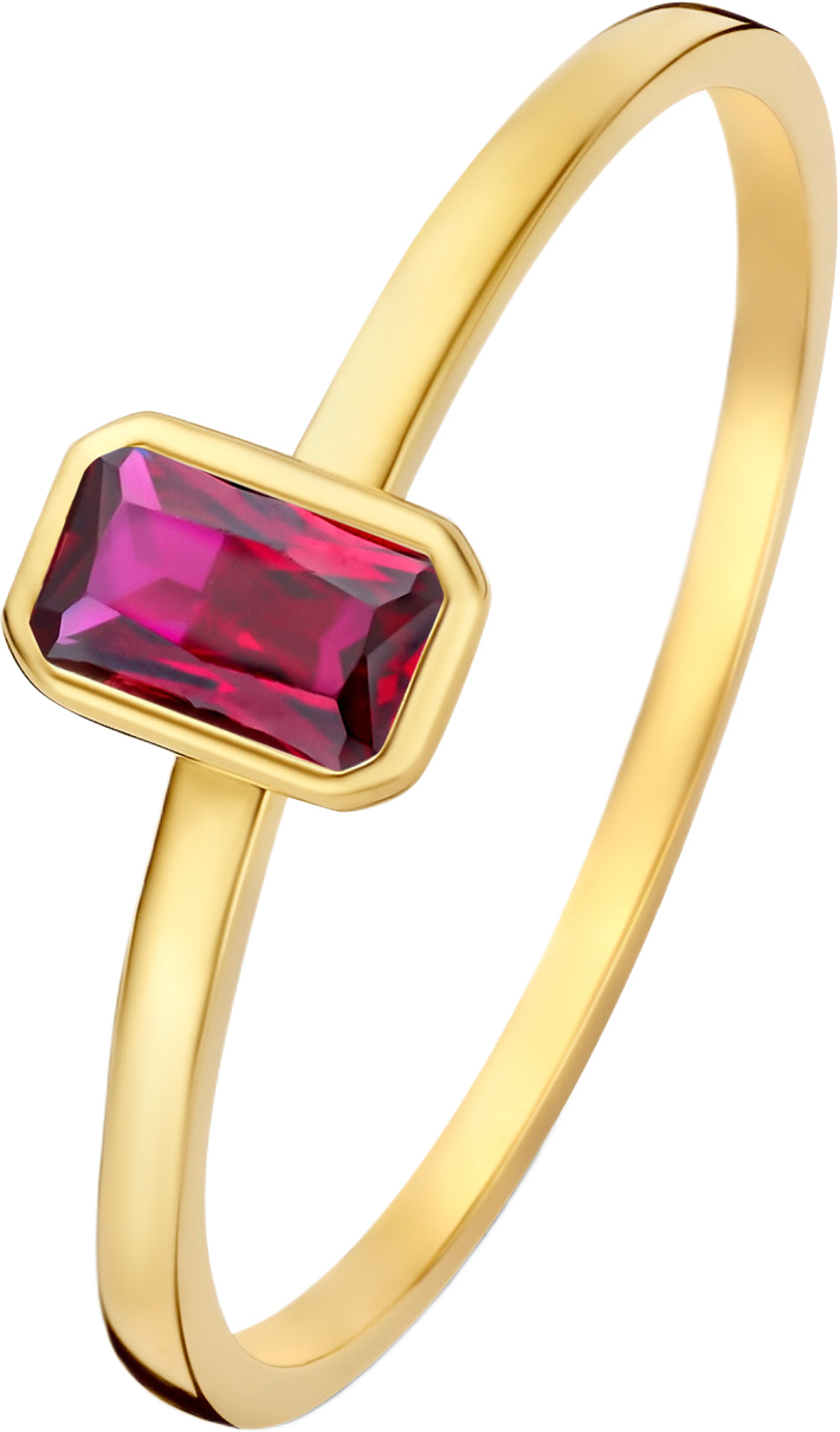Baguette 14 Karat Guld Ring