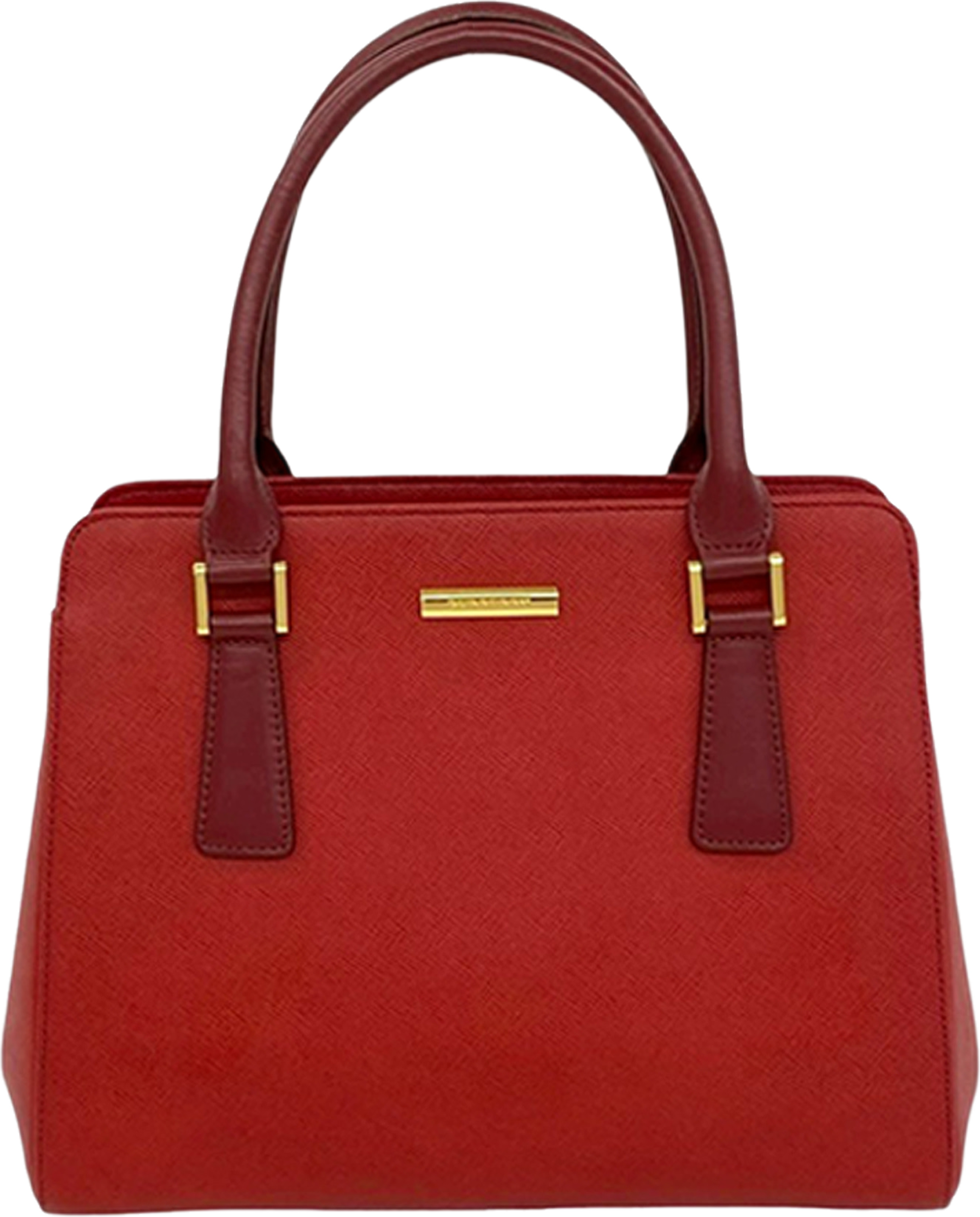 Burberry Leather Handbag, från Luxclusif, i färgen red. Klicka för att öppna bilden i stort format