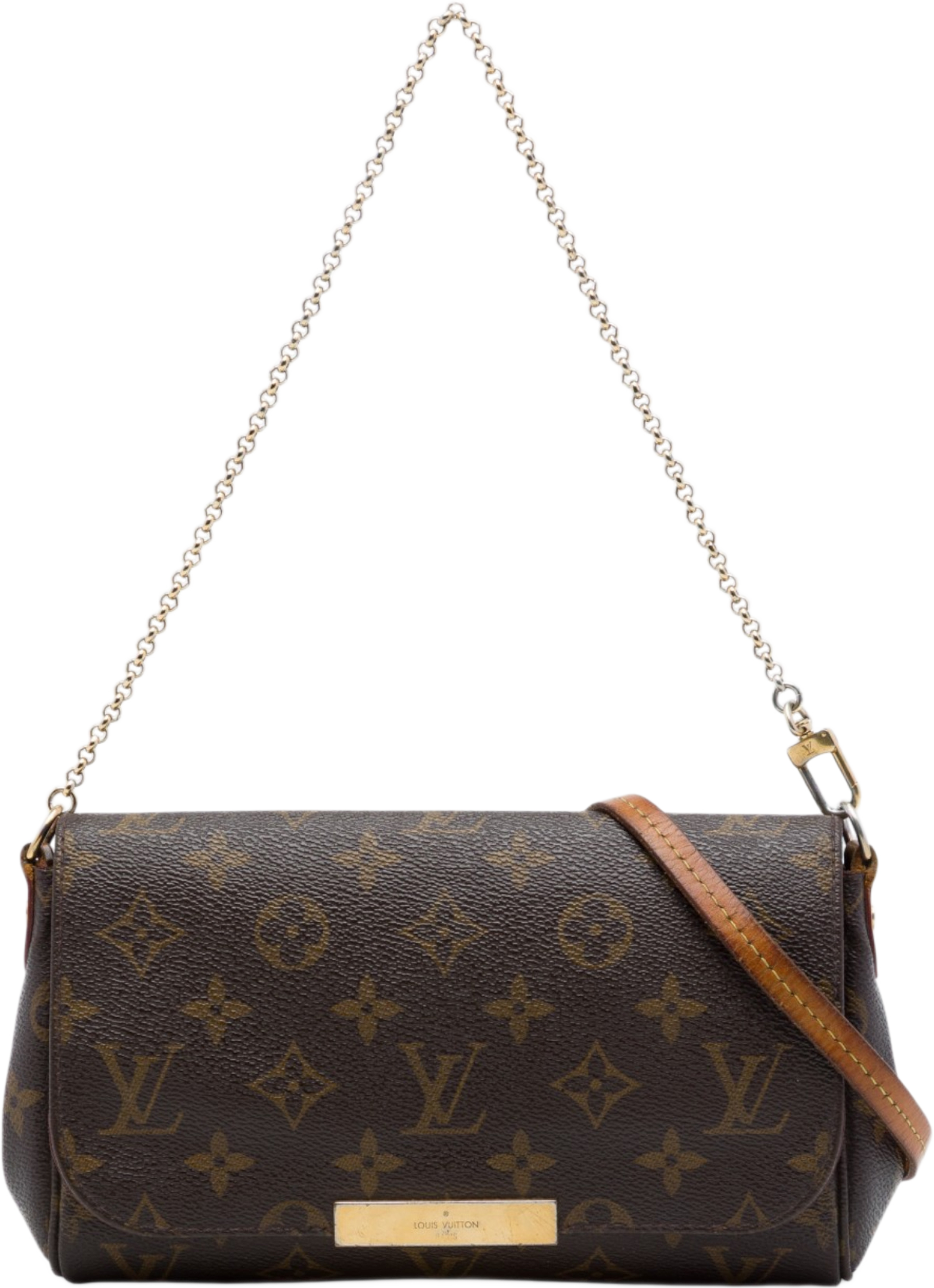 Louis Vuitton Monogram Favorite Pm, från Luxclusif, i färgen brun. Klicka för att öppna bilden i stort format