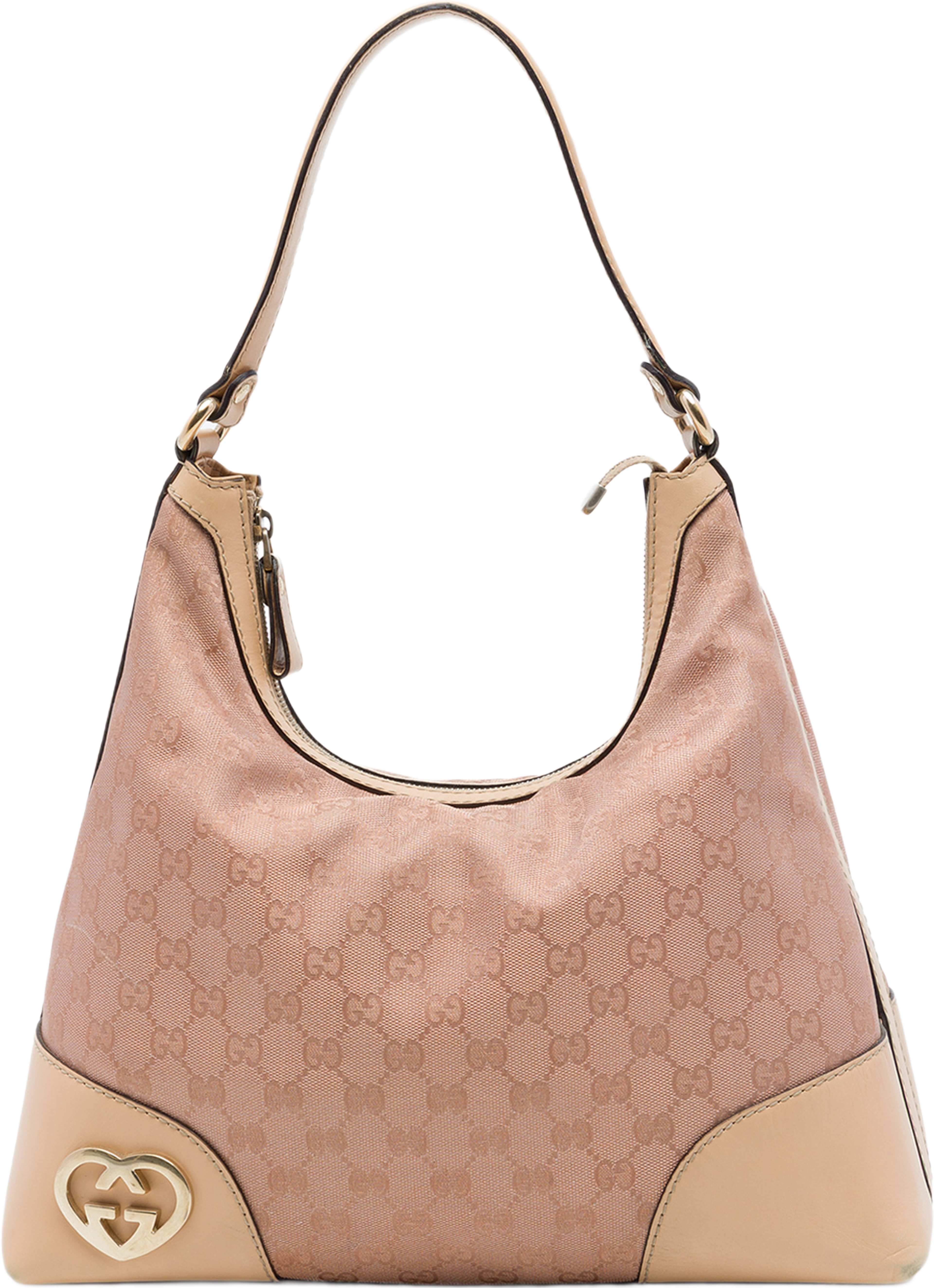 Gucci Gg Canvas Lovely Shoulder Bag, från Luxclusif, i färgen rosa. Klicka för att öppna bilden i stort format