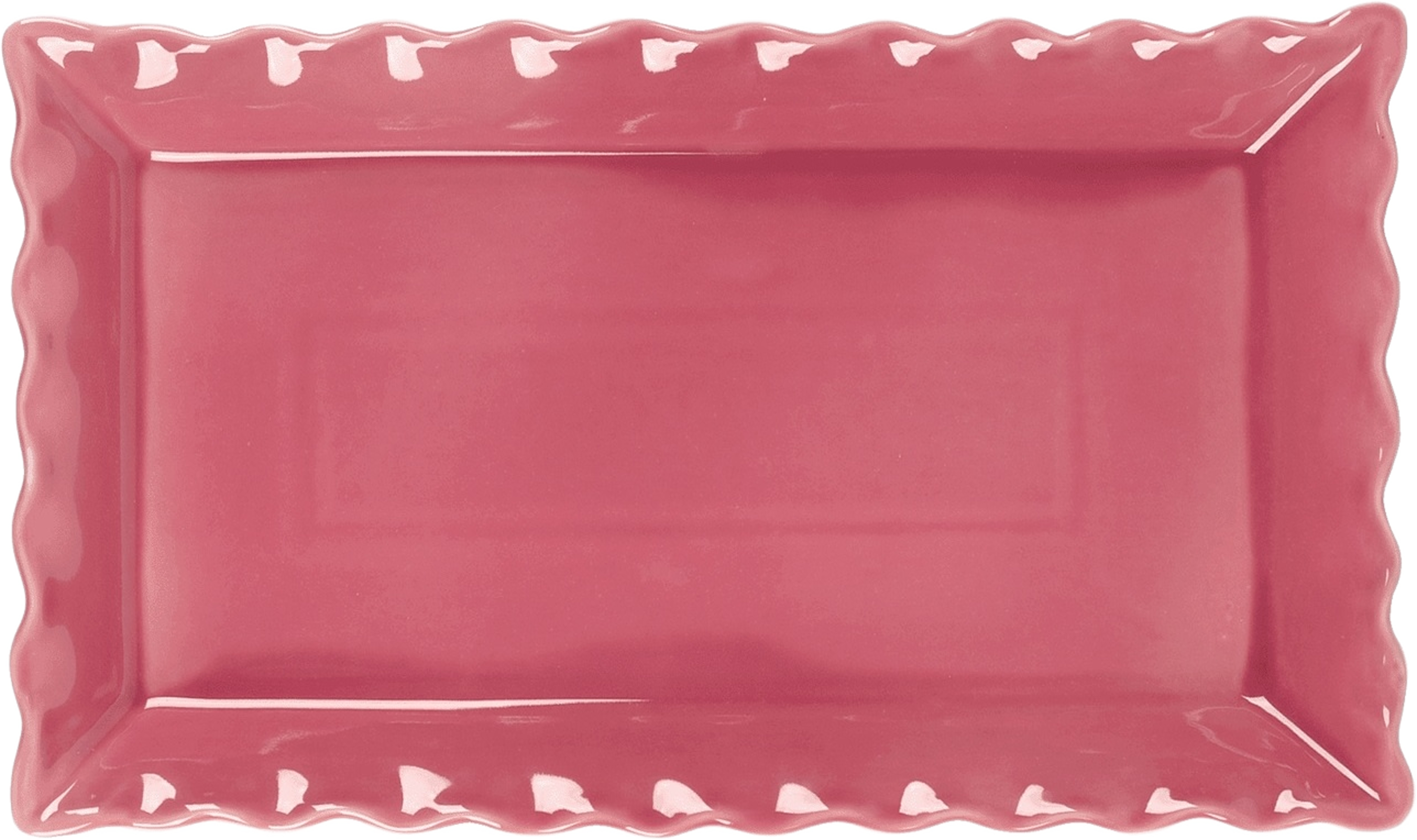 Frill Servingsfat - 45x26 Cm, från Pick A Poppy, i färgen dark pink. Klicka för att öppna bilden i stort format